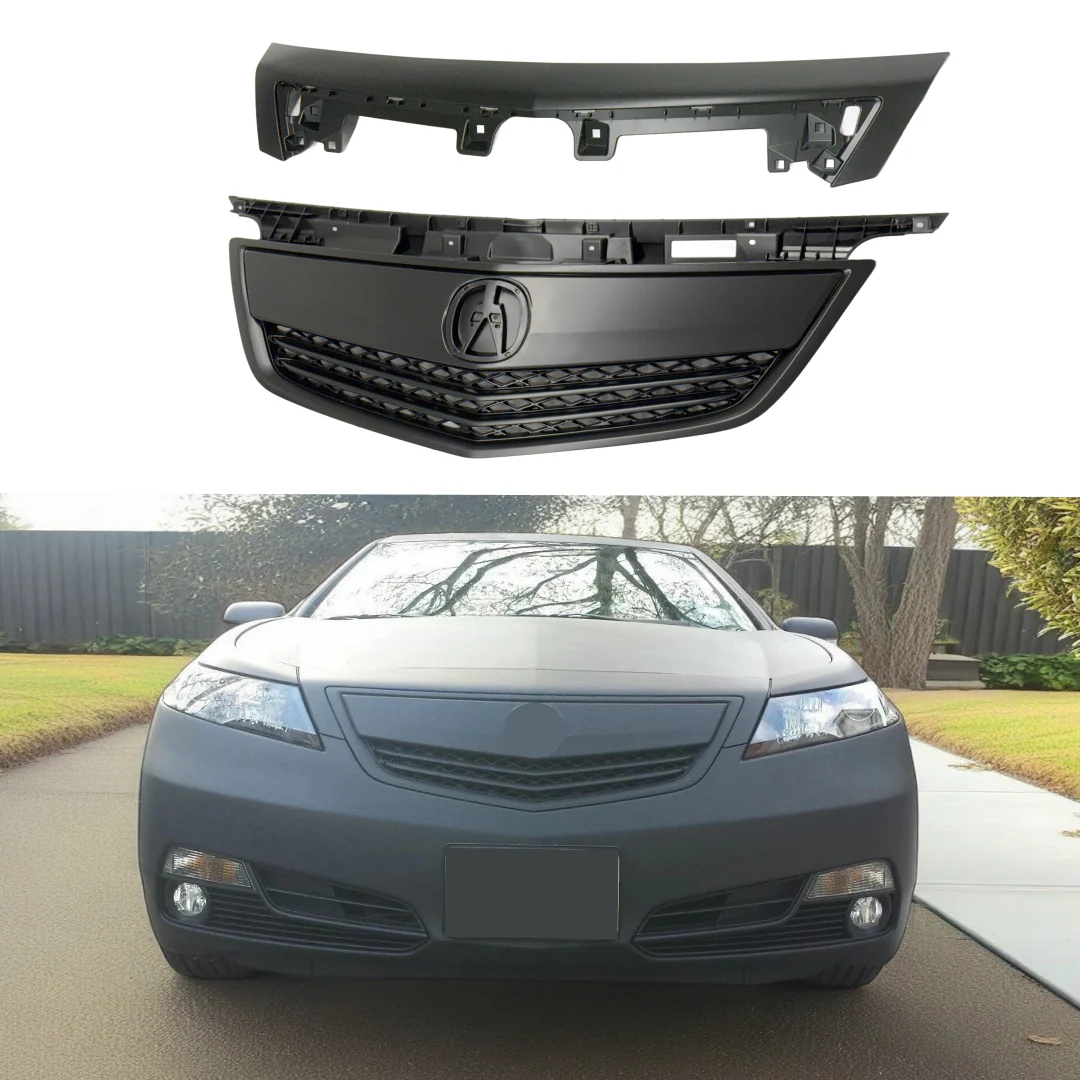 Front Grille with Upper Trim for 2012–2014 Acura TL – Paintable OE Style