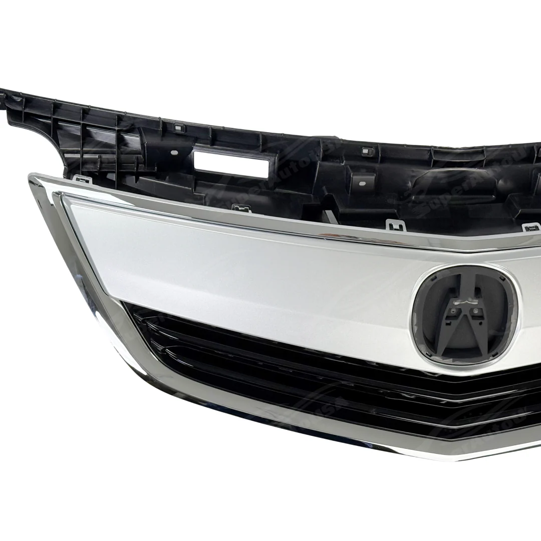 Fits Acura TL 2012-2014 Silver Front Bumper Mesh Grill/ Grille Assembly Cover - Image 3