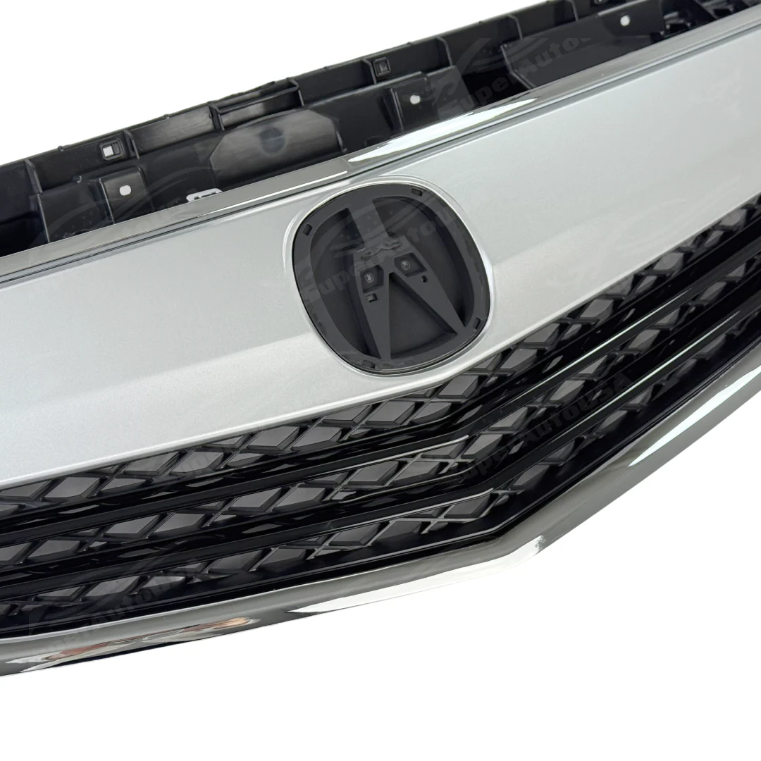 Fits Acura TL 2012-2014 Silver Front Bumper Mesh Grill/ Grille Assembly Cover - Image 9