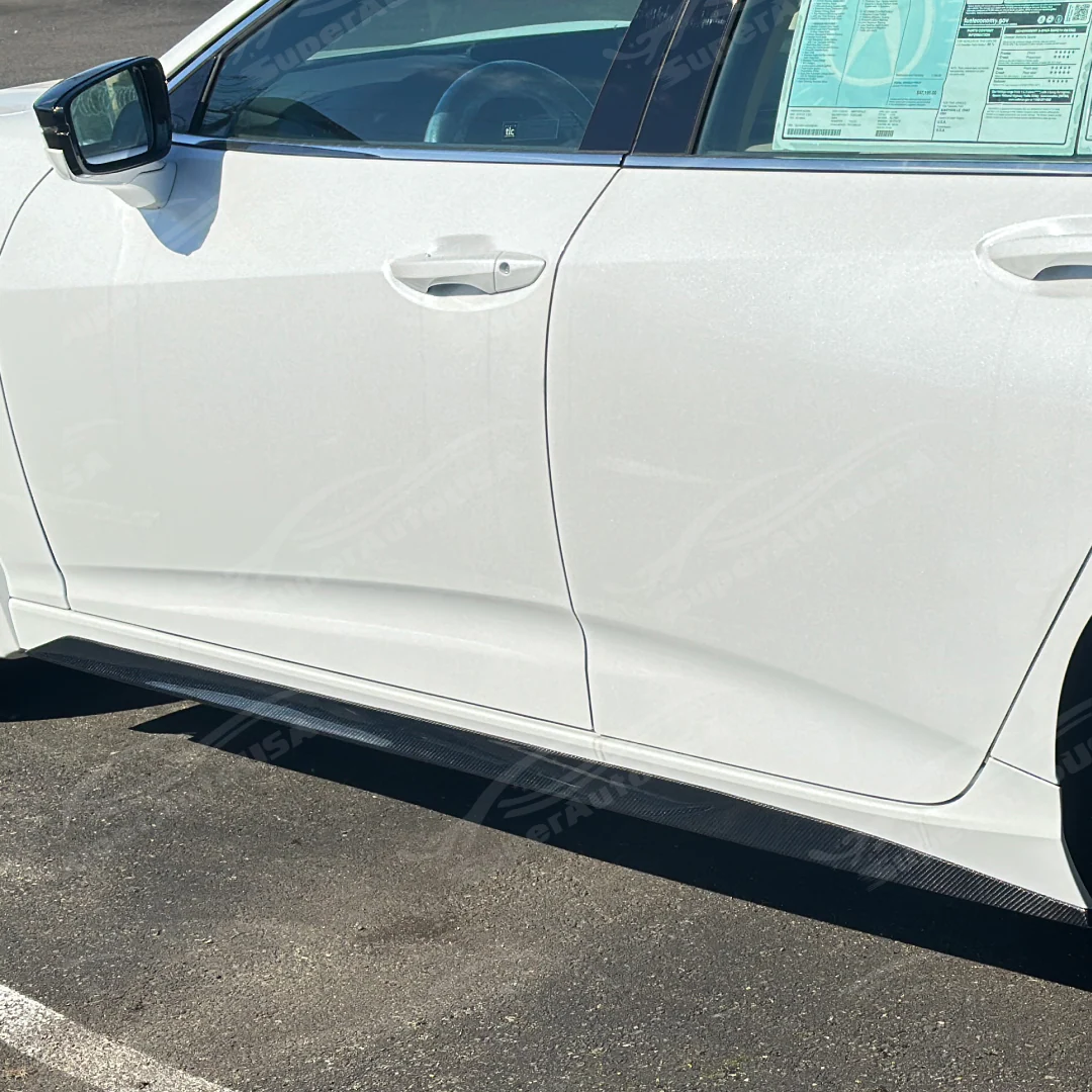 2021+ Acura TLX - Carbon Fiber Side Skirts Splitter Extension - Image 3