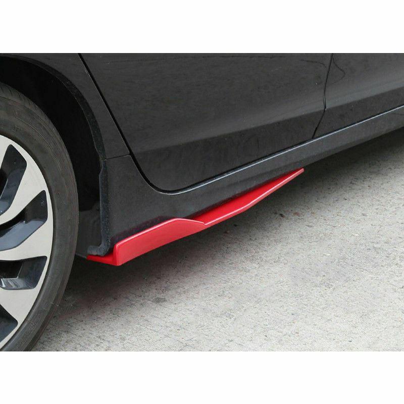 Fit 2008-2024 Audi A6 Side Skirts Splitters Spoiler Diffuser Wings (Red) - Image 4