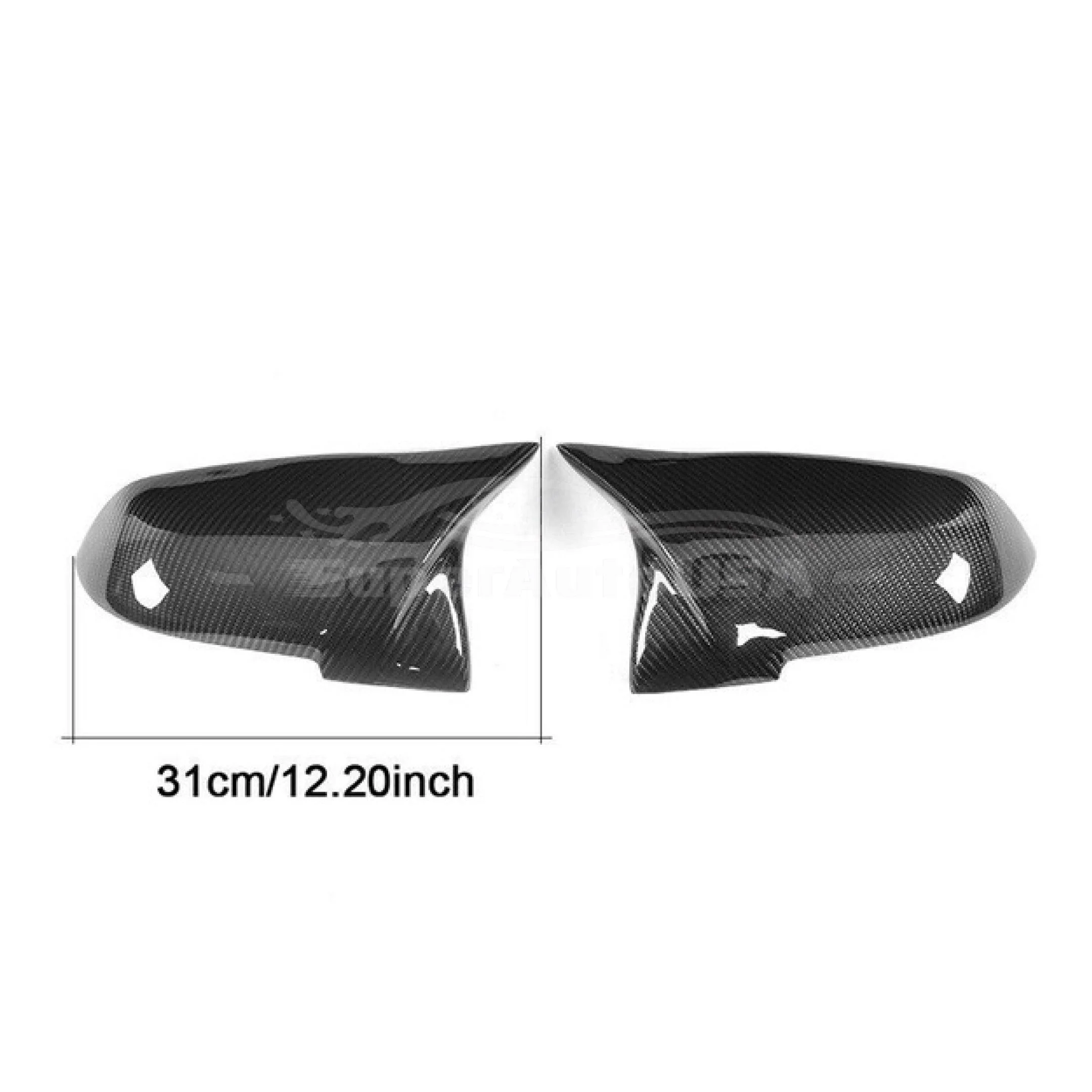Fits BMW 1/3/4 series M2 Rearview Side Mirror Cover Caps Horn Style (Carbon Fiber Print) - Image 5