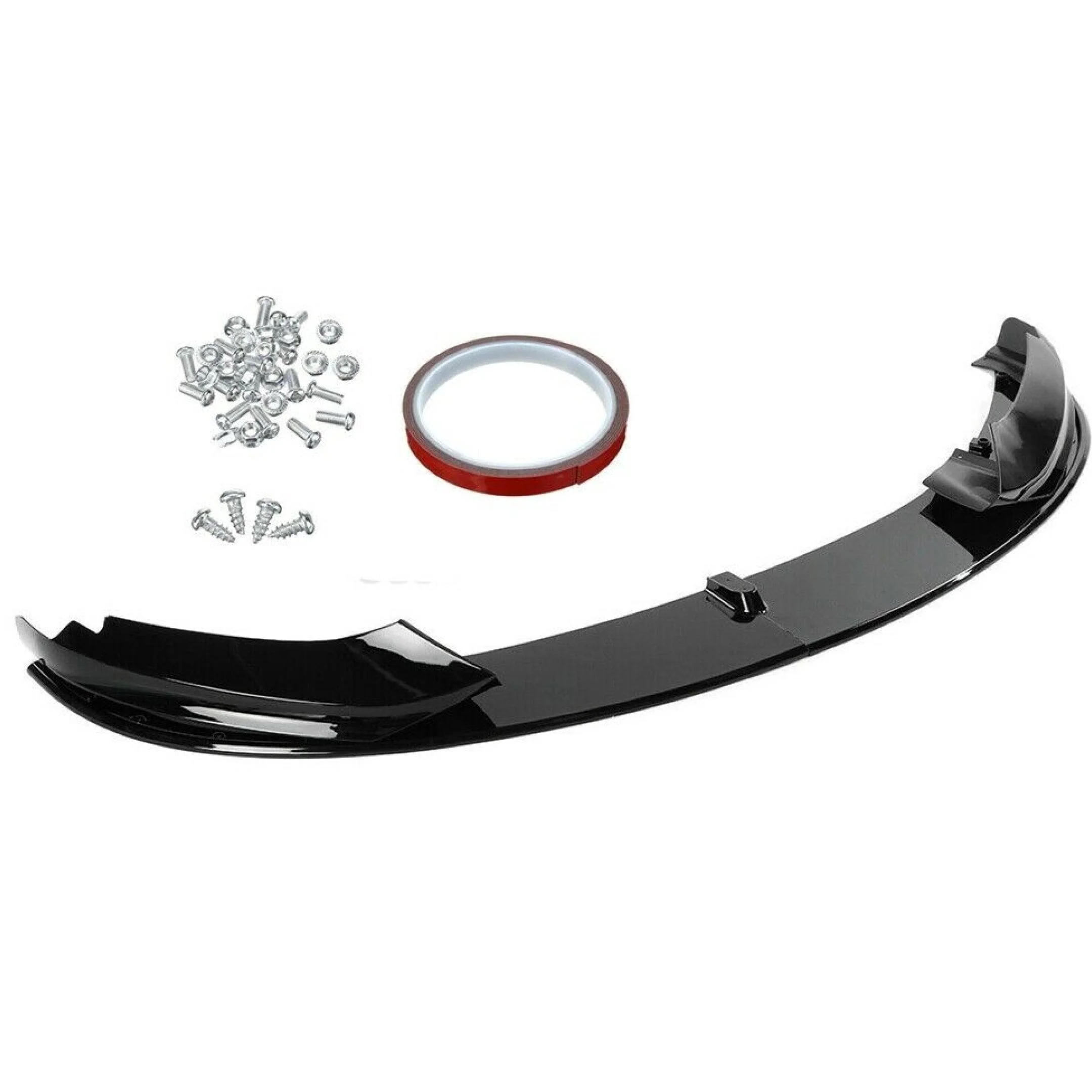 Fits 2014-2020 BMW F32 F33 F36 4 Series M Sport Front Bumper Lip Spoiler (Gloss Black) - Image 3