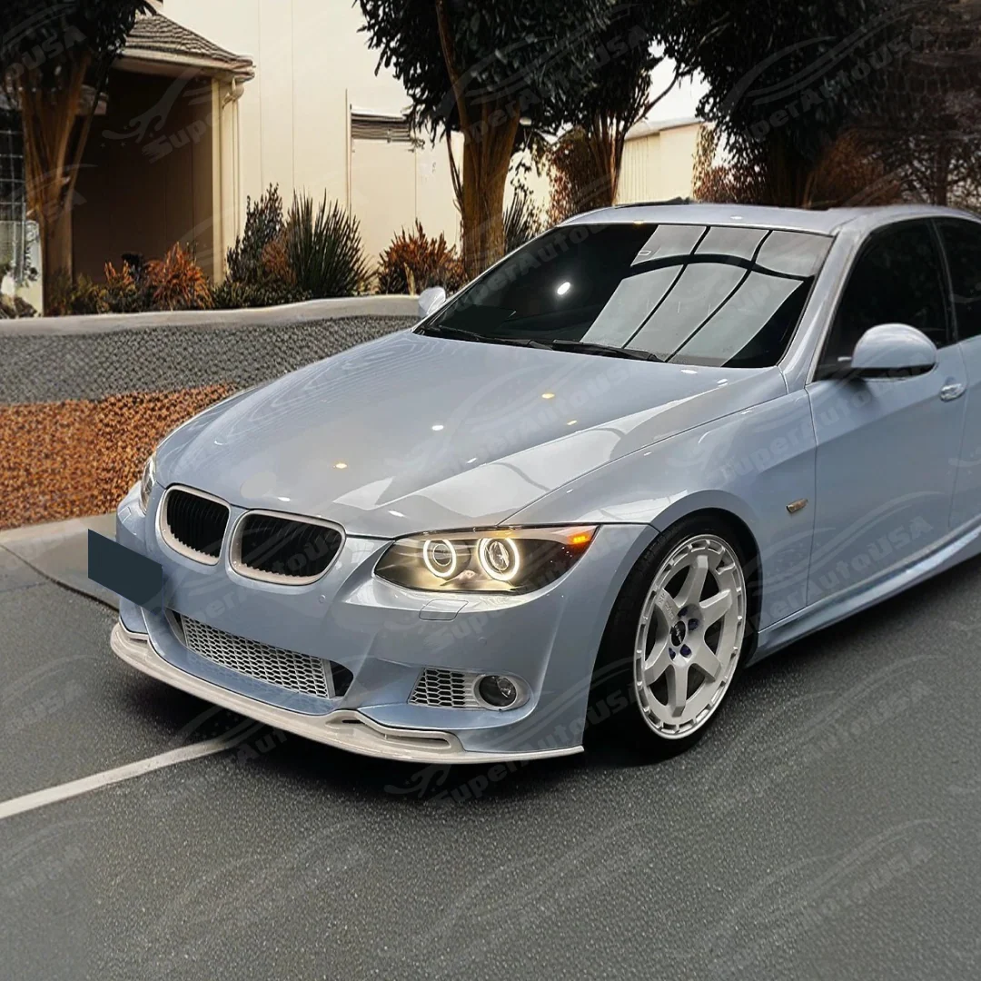 Fits BMW 3 Series E92/E93 LCI 2010–2013 Gloss Black M Sport Front Splitter Bumper Lip - Image 8
