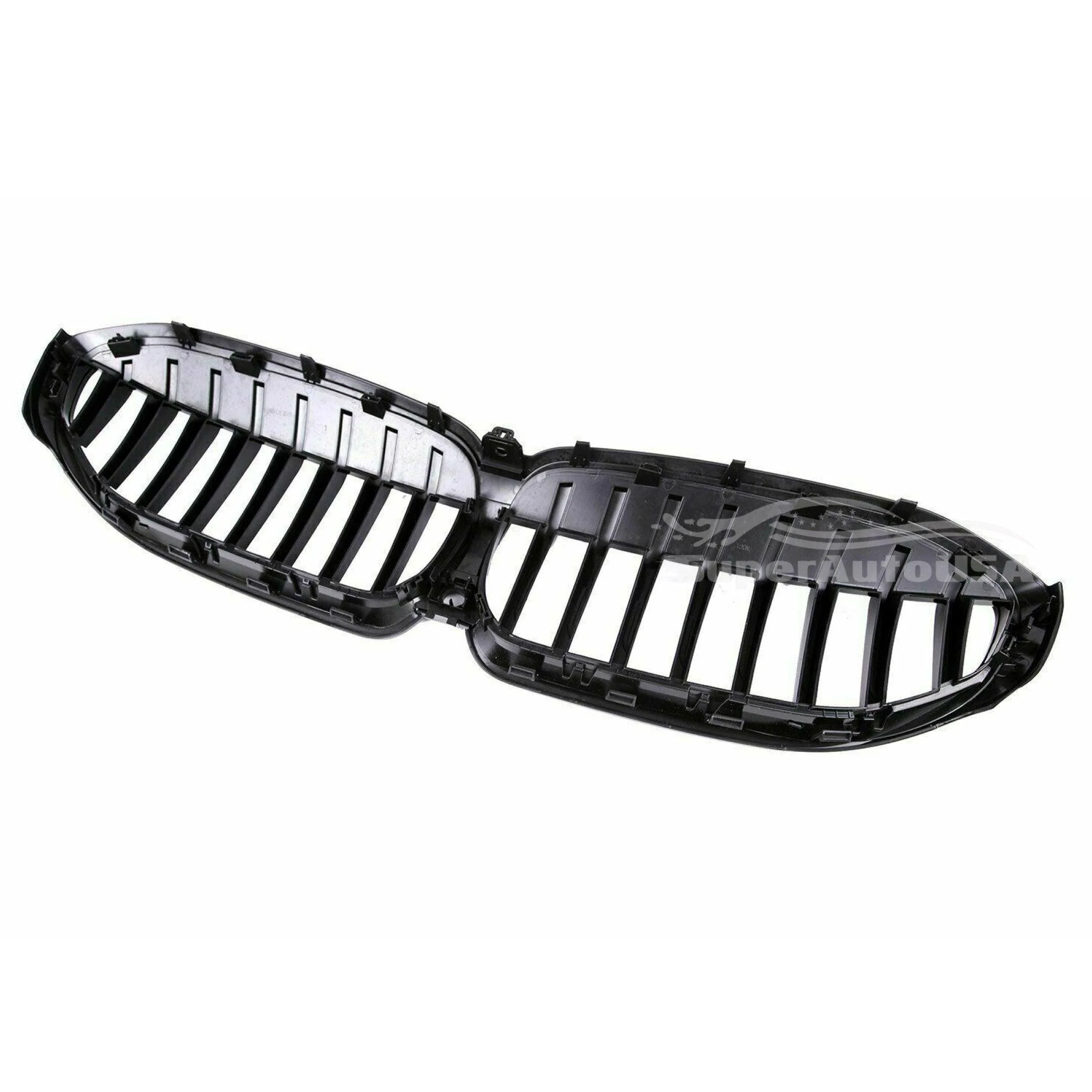 Fits 2019-2022 BMW 3 Series G20 G21 Single Line Front Kidney Grill (Gloss Black) - Image 3