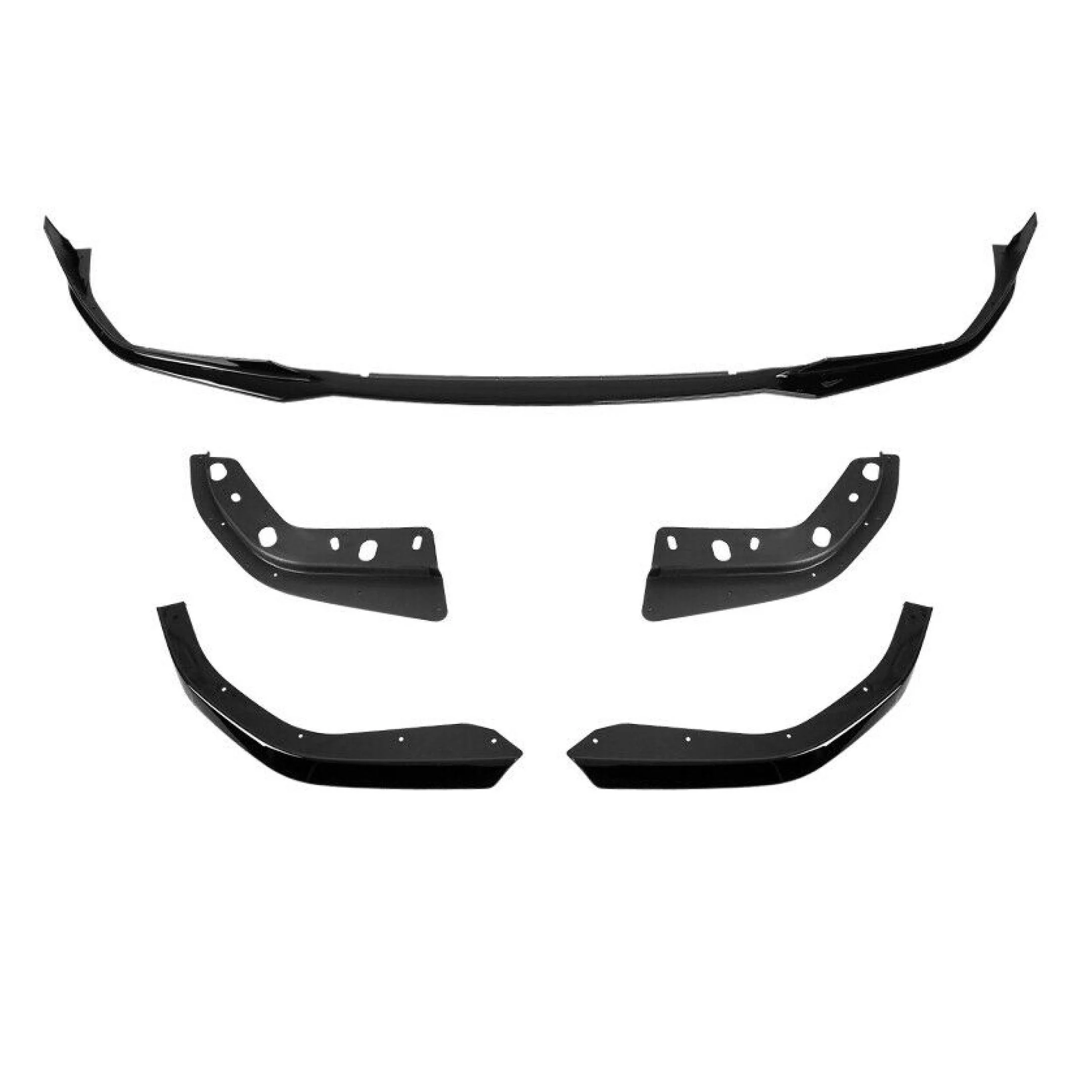 Fits BMW 3 Series G20 M Sport 2019-2022 Front Bumper Lip Car Spoiler (Gloss Black) - Image 4
