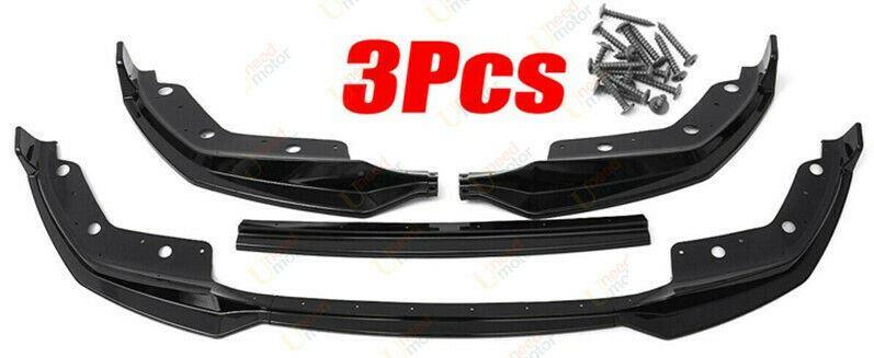 Fits BMW 3 Series G20 M Sport 2019-2022 Front Bumper Lip Car Spoiler (Gloss Black) - Image 5