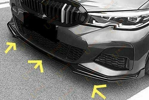 Fits BMW 3 Series G20 M Sport 2019-2022 Front Bumper Lip Car Spoiler (Gloss Black) - Image 8