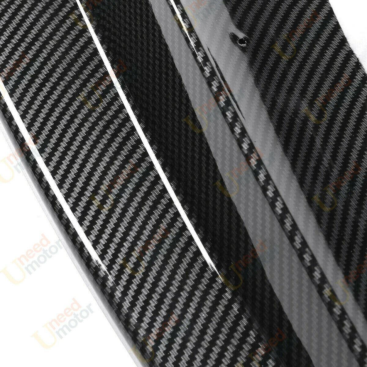 Fits 2019-2022 BMW 3 Series G20 M Sport Front Bumper Lip Spoiler (Carbon Fiber Print) - Image 3