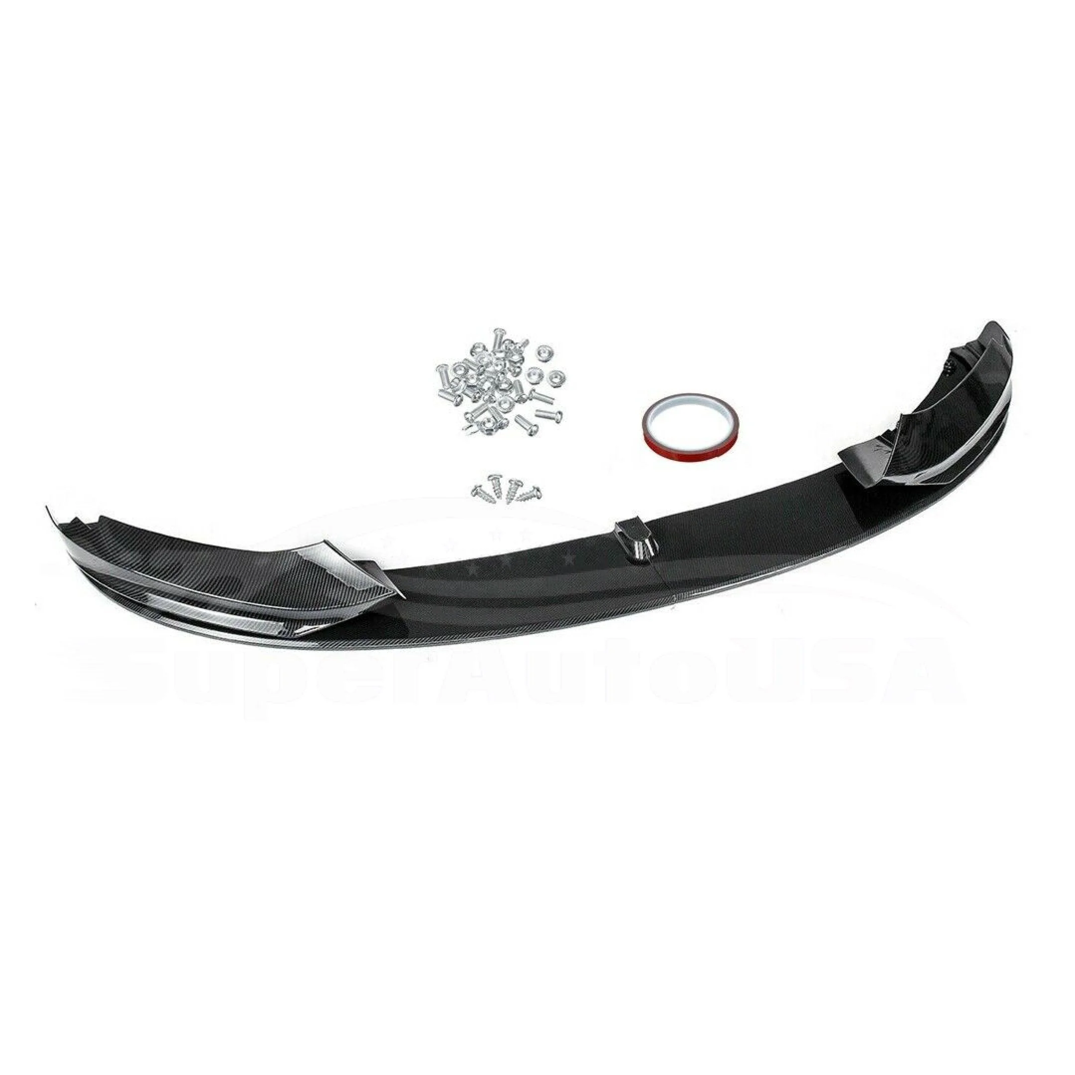 Fits BMW F10 F11 5 Series M Sport Front Bumper Lip Spoiler (Carbon Fiber Print) - Image 4