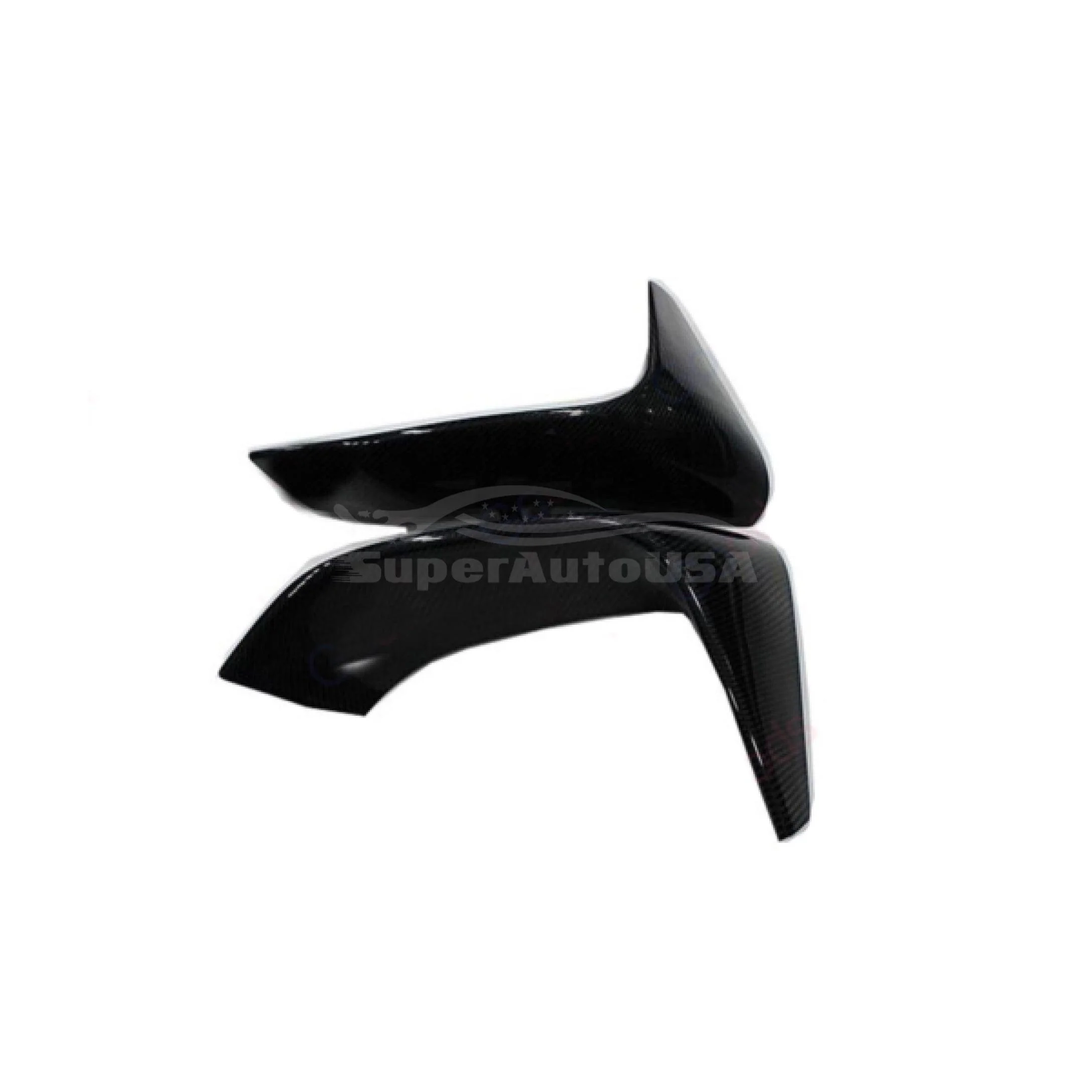 Fits 2015-2020 BMW F80 M3 F82 F83 M4 Front Corner Splitters Molding Trim Cover (Carbon Fiber Print) - Image 3