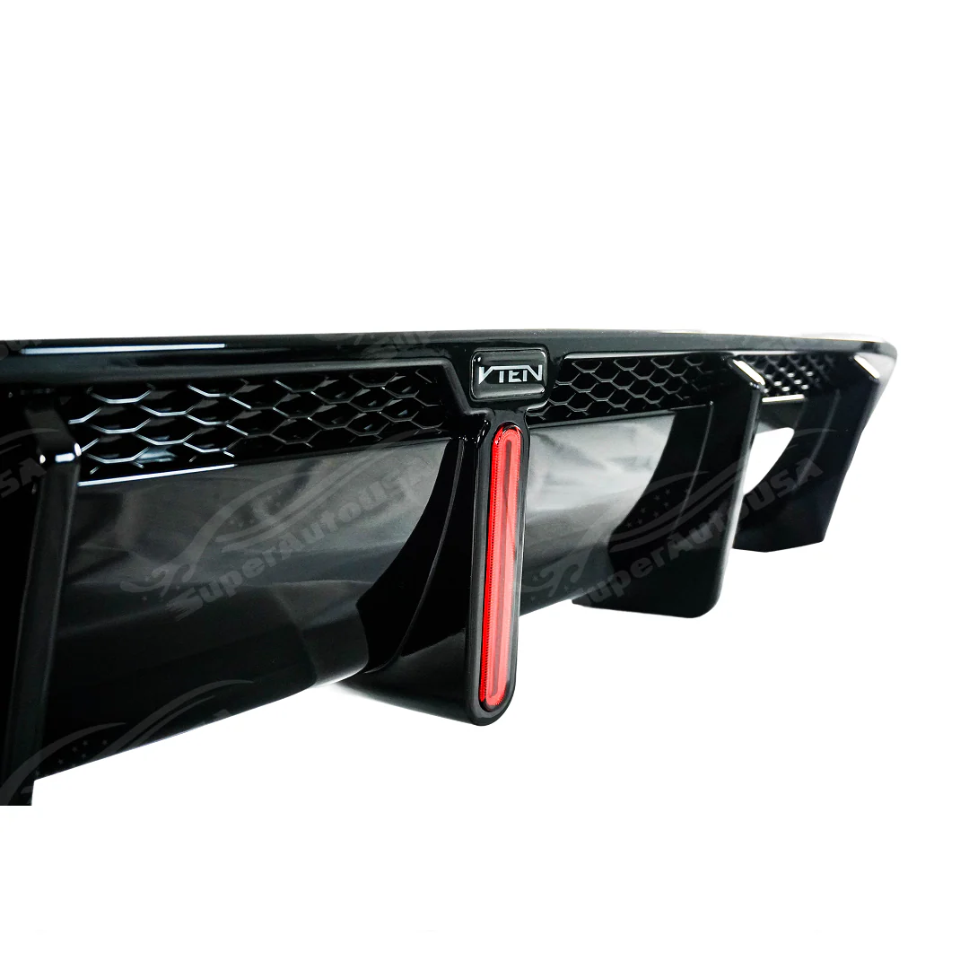Fits BMW G26 4 Series M440i 2021-2025 LED VTEN Dual Exhaust Rear Diffuser - Image 7