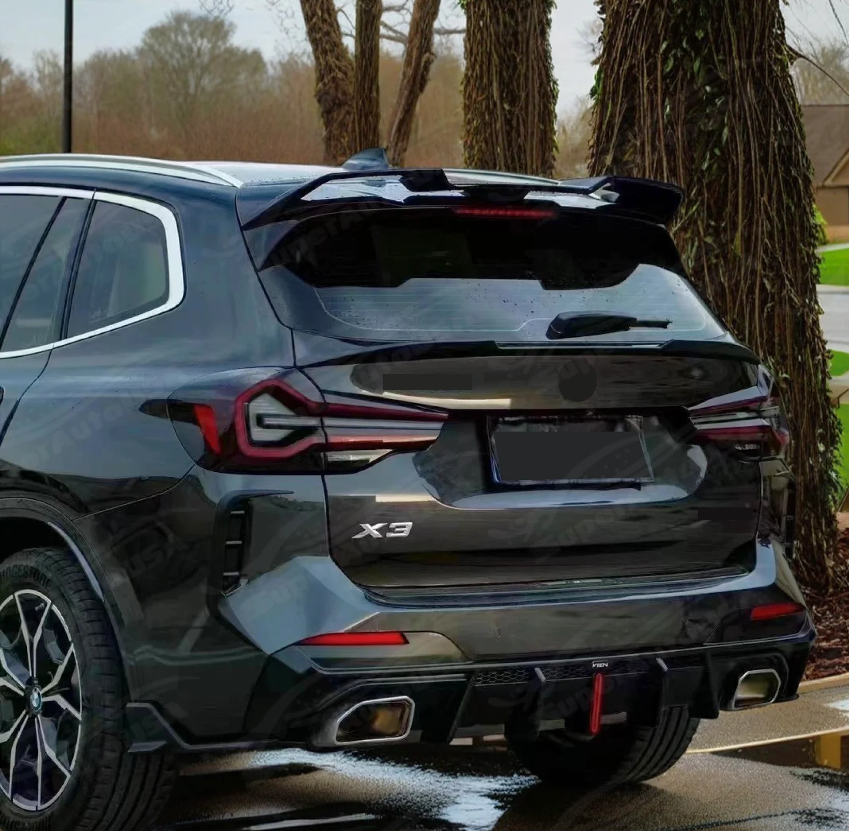 Fits BMW X3 G01 LCI M-Sport Package 2022 2023 2024 Rear Mid Spoiler Wing VTEN - Image 6