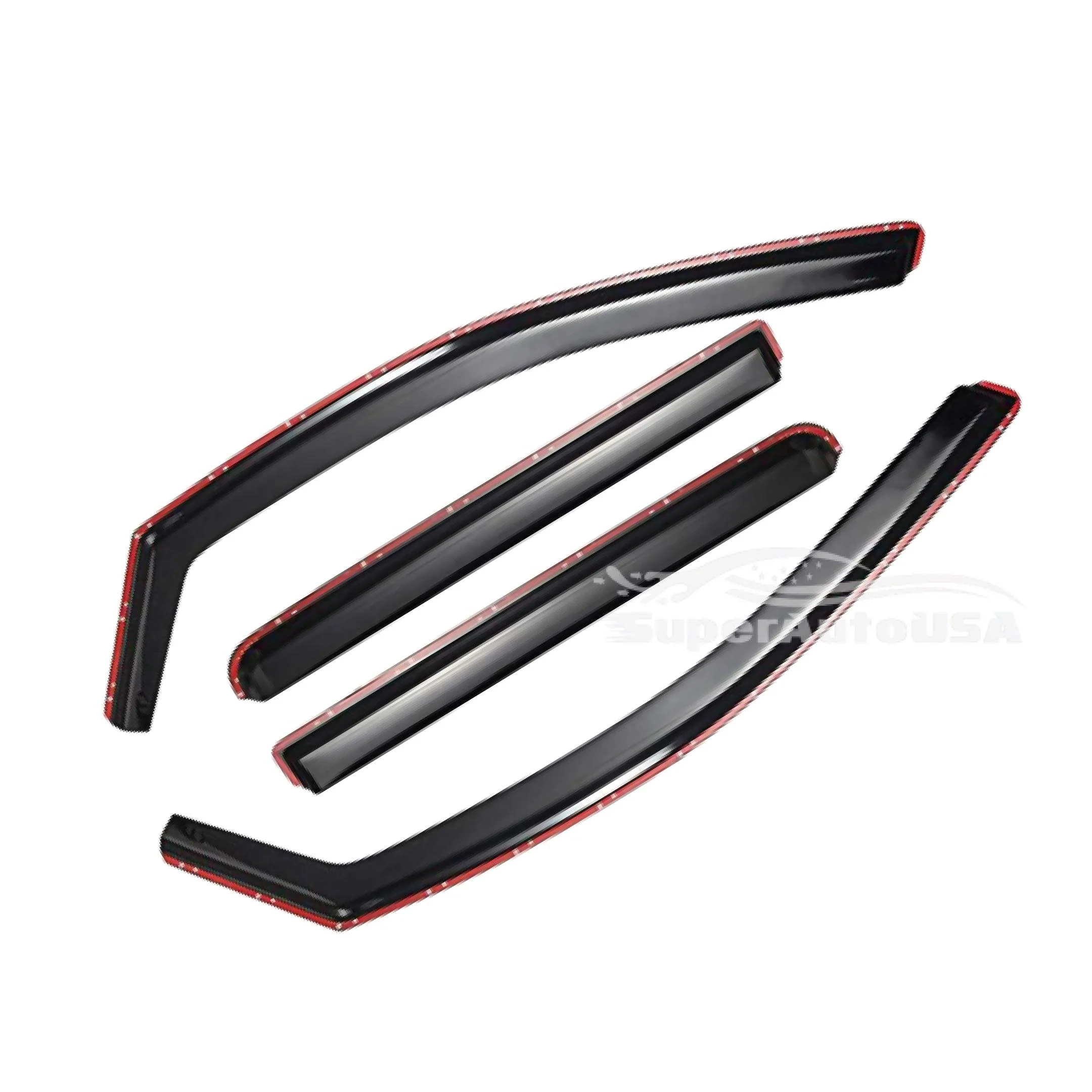 Fit 2019-2022 BMW X4 In-Channel Vent Window Visors Rain Sun Wind Guards Shade Deflectors - Image 4