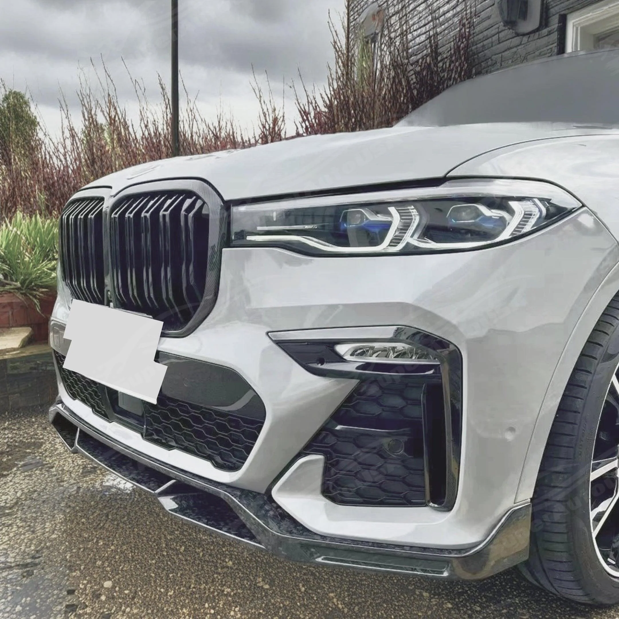 Fits BMW X7 SUV 2019-2022 Gloss Black M Sport Style Front Kidney Ornamental Grill Grille - Image 3