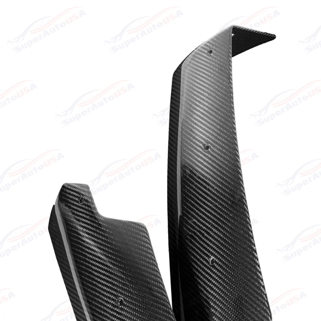 Fits Chevrolet Corvette C7 Carbon Fiber Rear Spoiler SIde Winglets - Image 3
