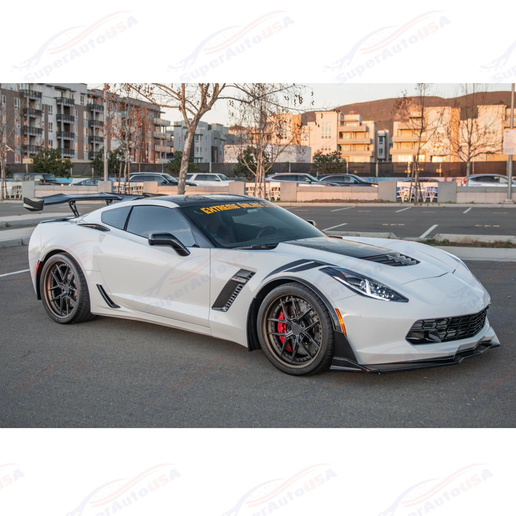 Fits Chevrolet Corvette C7 Front Fender Flares Wheel Cover Trim - Image 11