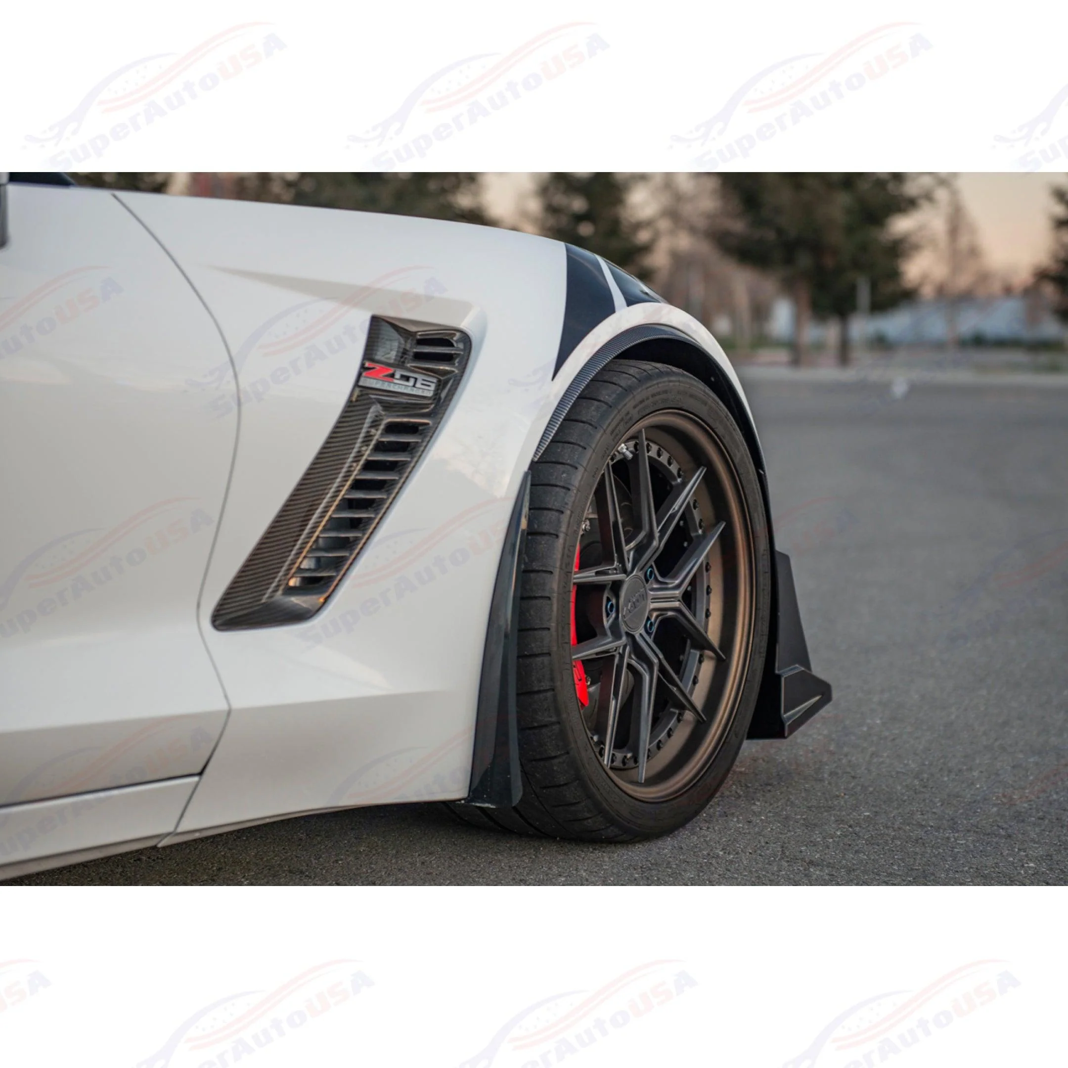 Fits Chevrolet Corvette C7 Front Fender Flares Wheel Cover Trim - Image 12
