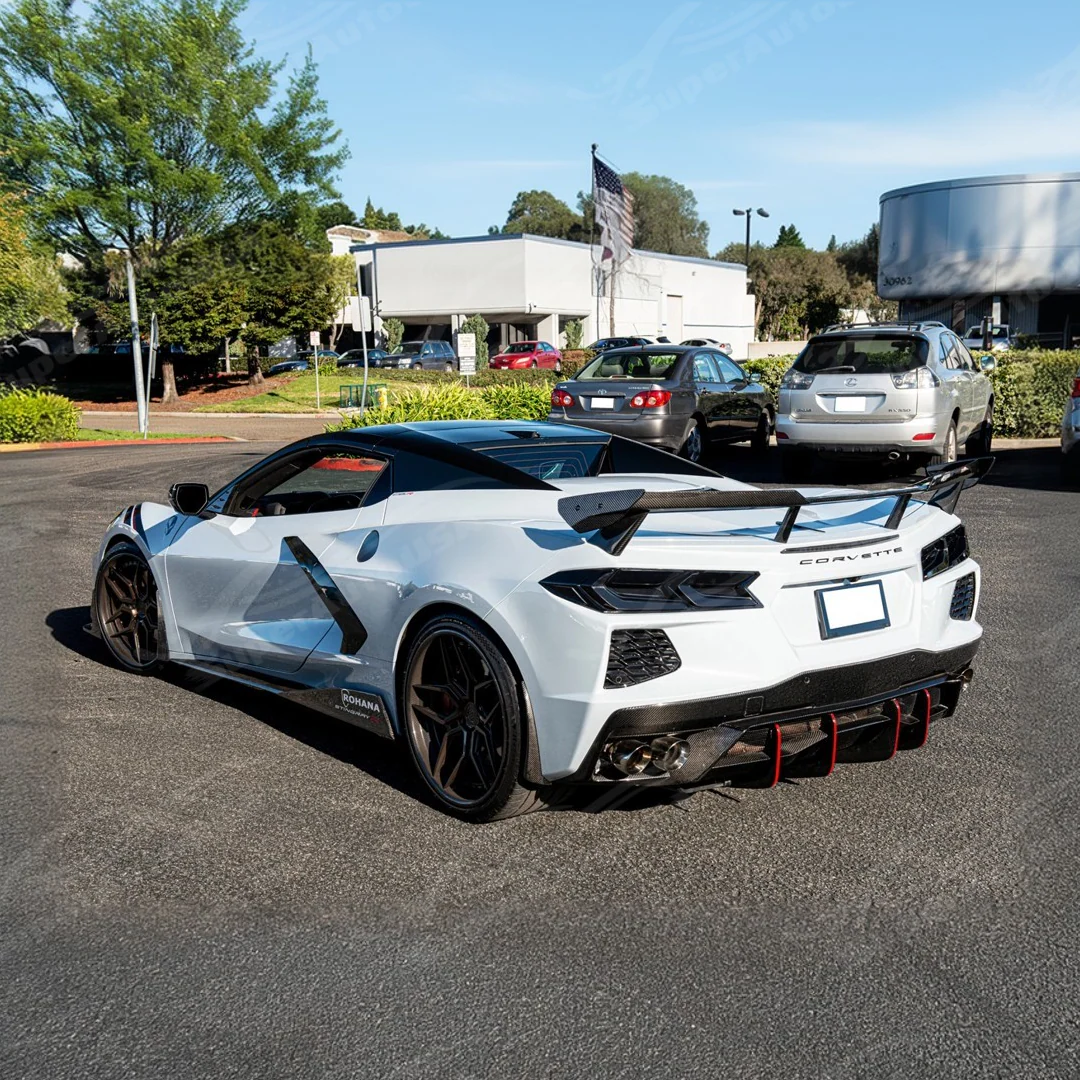 2020+ Chevrolet Corvette C8 - Tinted Rear Light Lens Cover - Image 9