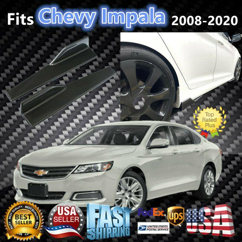 Fit 2008-2020 Chevrolet Impala Side Skirts Diffuser Wings (Carbon Fiber Style) - Image 7
