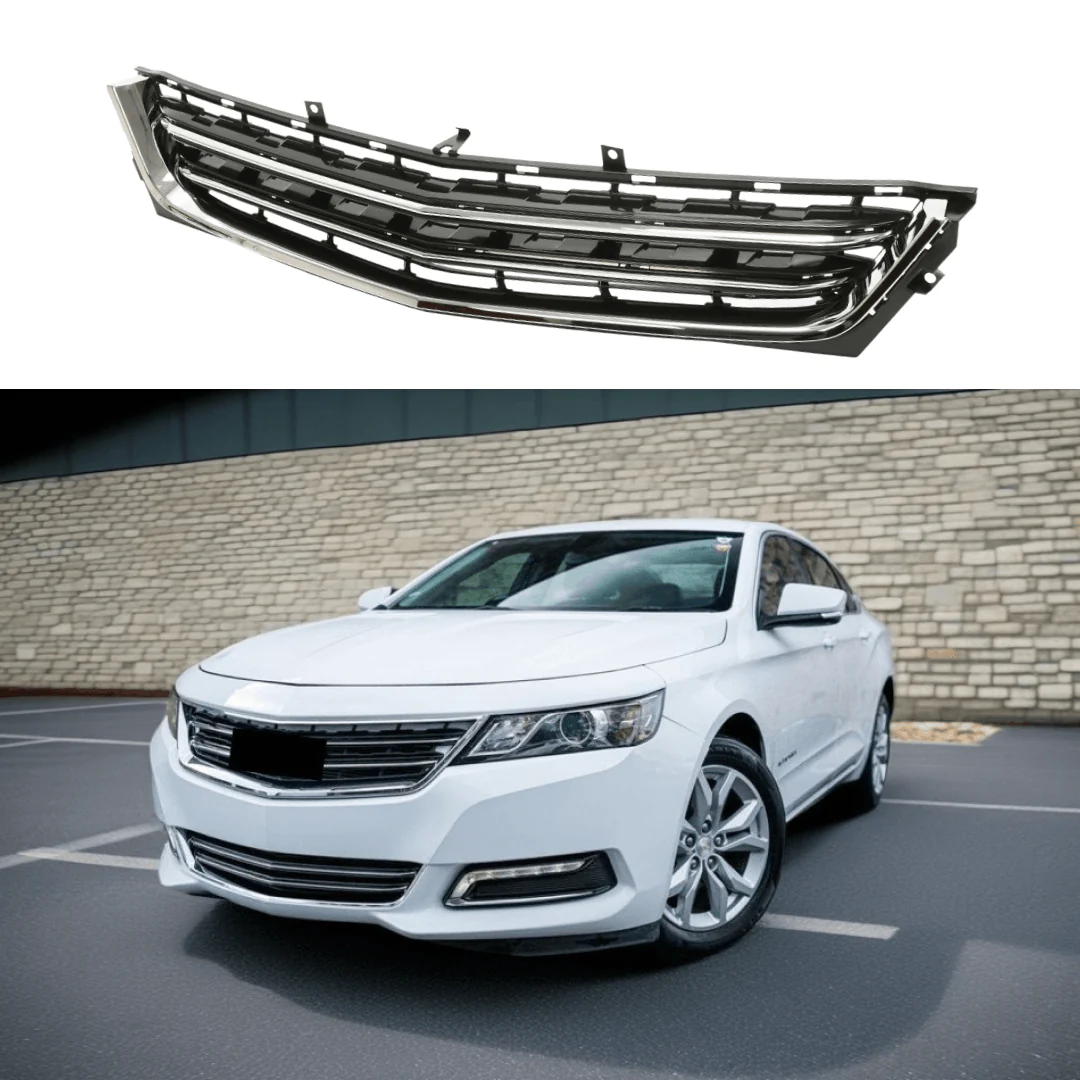 Fits Chevrolet Impala 2014-2020 Chrome Trim Lower Front Bumper Grille 1Pc