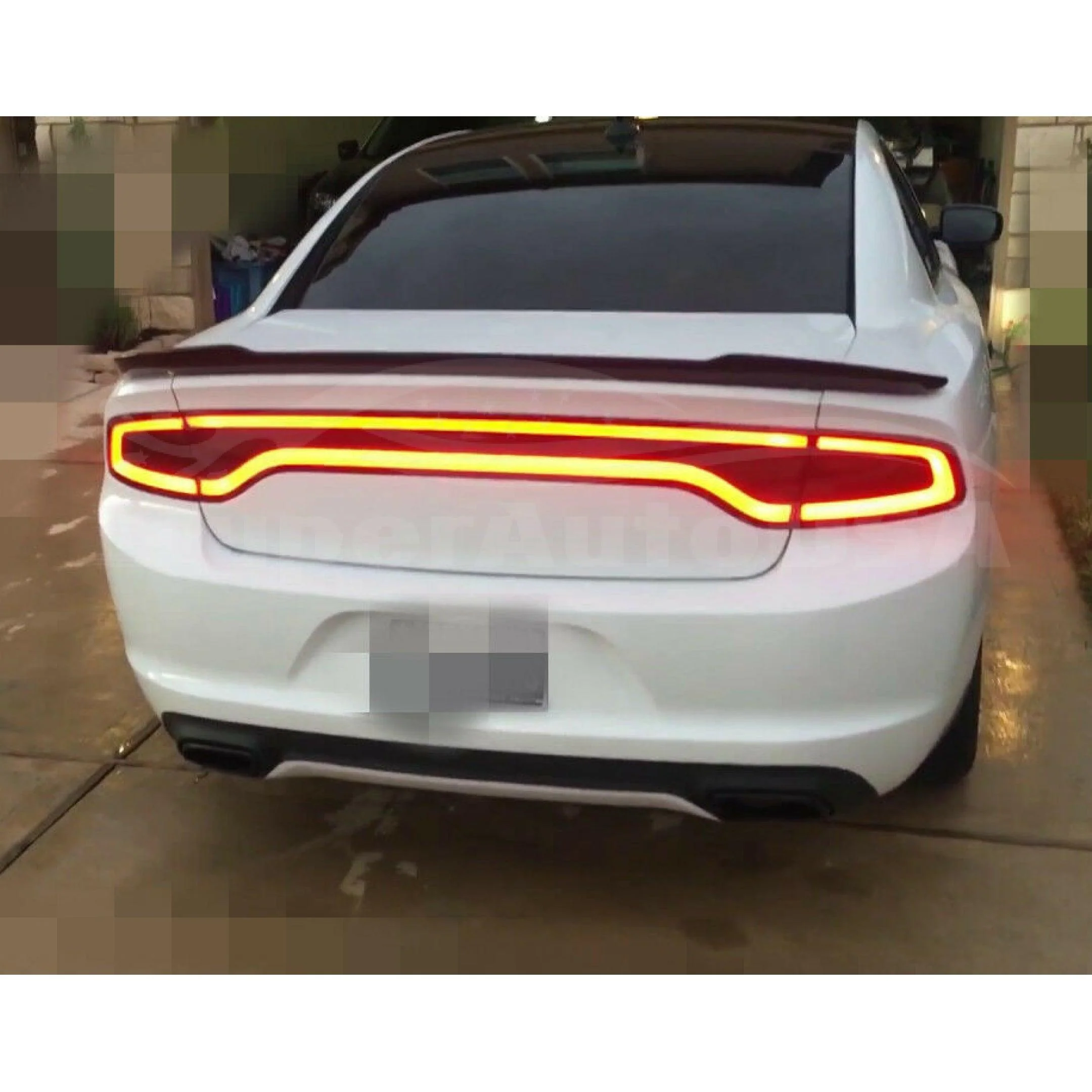 Fits 2011-2023 Dodge Charger Hellcat SRT Rear Spoiler Wing (Unpainted / Matte Black) - Image 3