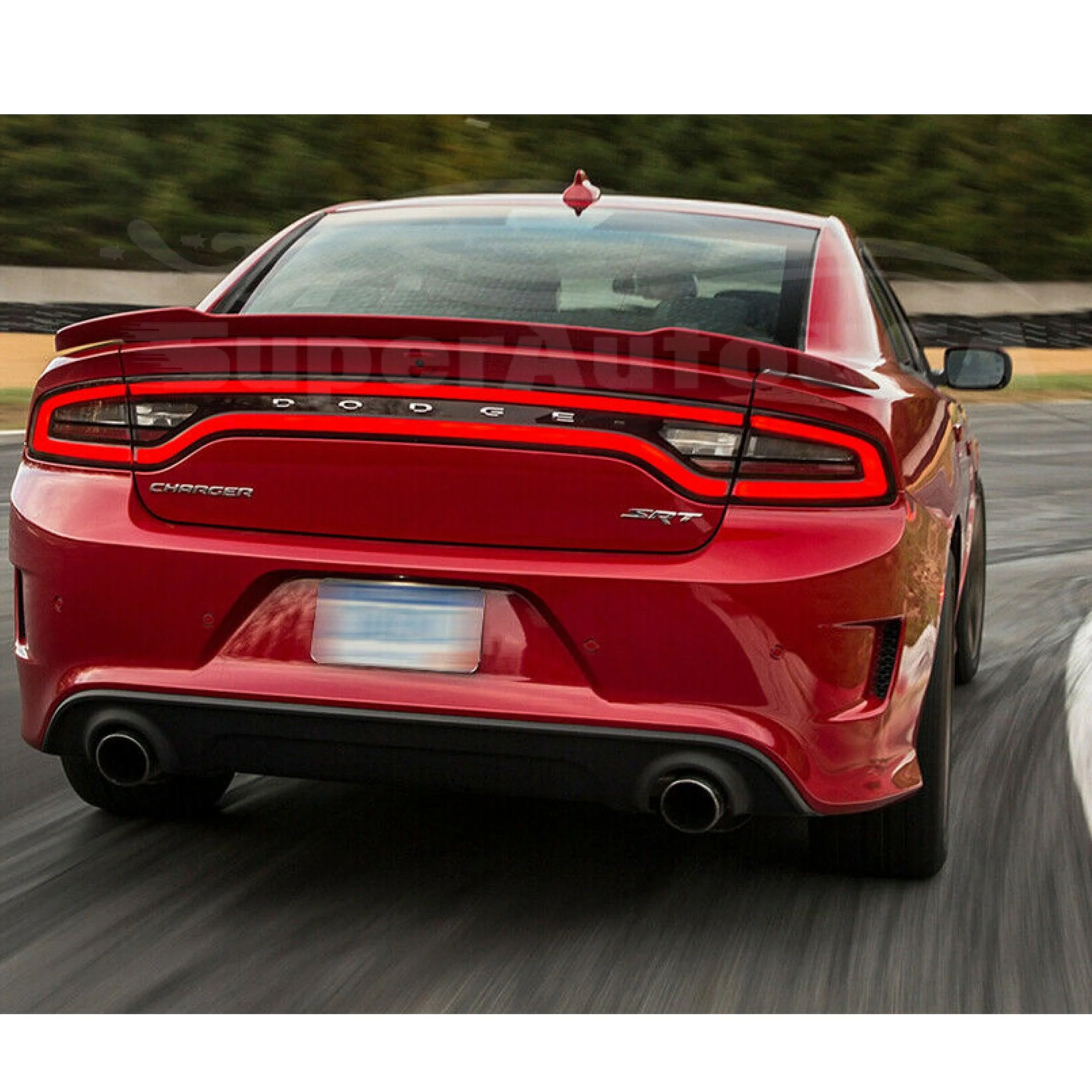 Fits 2011-2023 Dodge Charger Hellcat SRT Rear Spoiler Wing (Unpainted / Matte Black) - Image 4