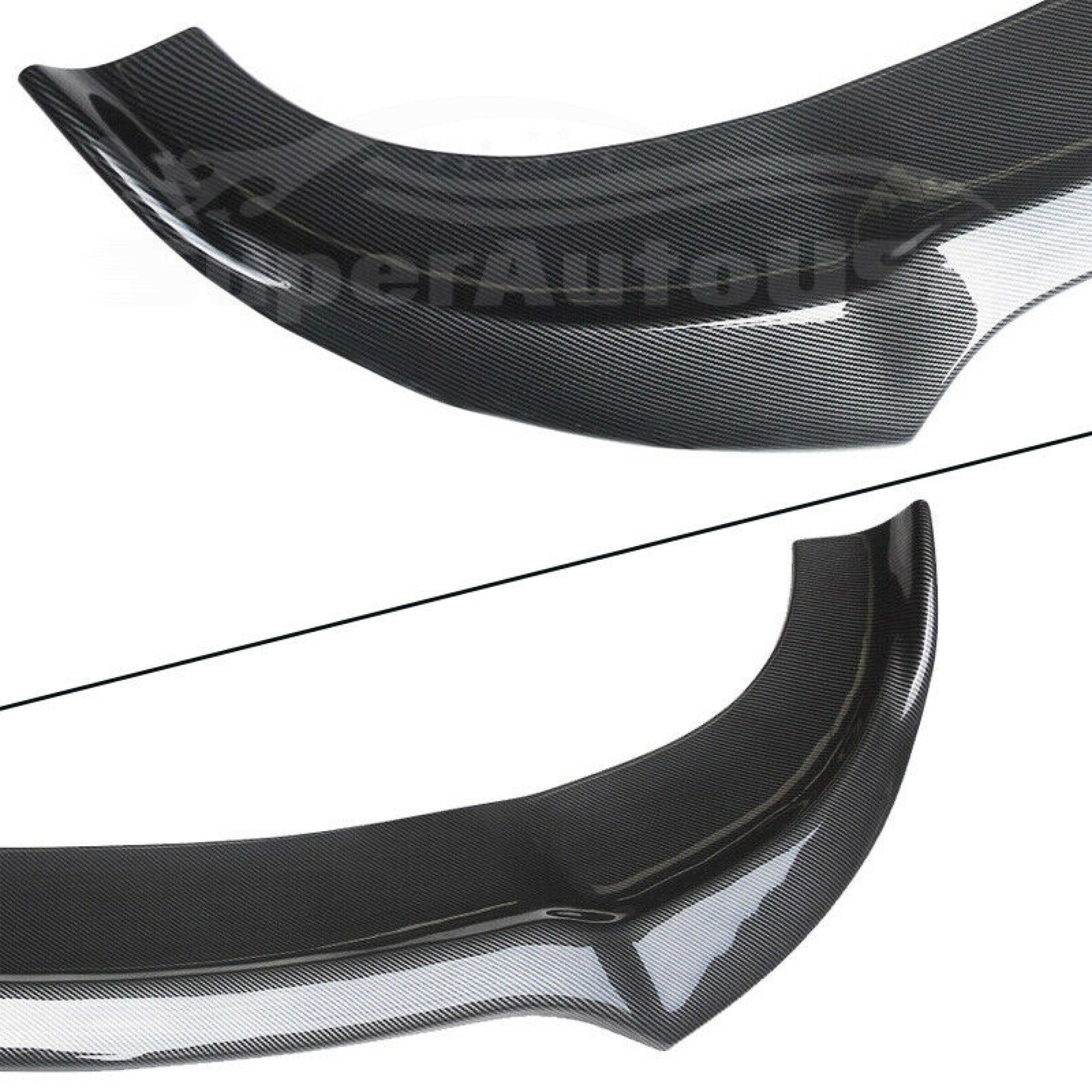 Fits Dodge Charger 2015-2019 SRT RT Front Bumper Lip Spoiler (Carbon Fiber Print, 3 pcs) - Image 4