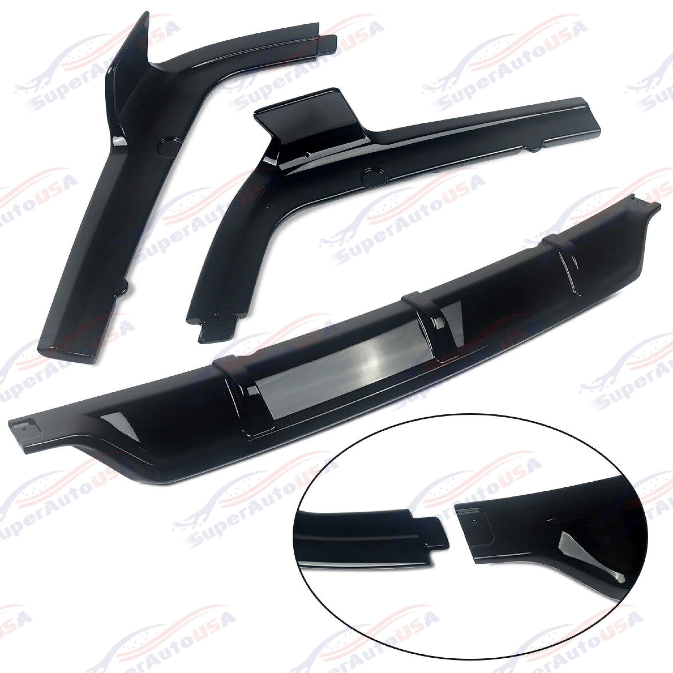 Fits For 2019-2022 BMW G07 X7 Gloss Black M Performance Style Full Body Kit Set - Image 17