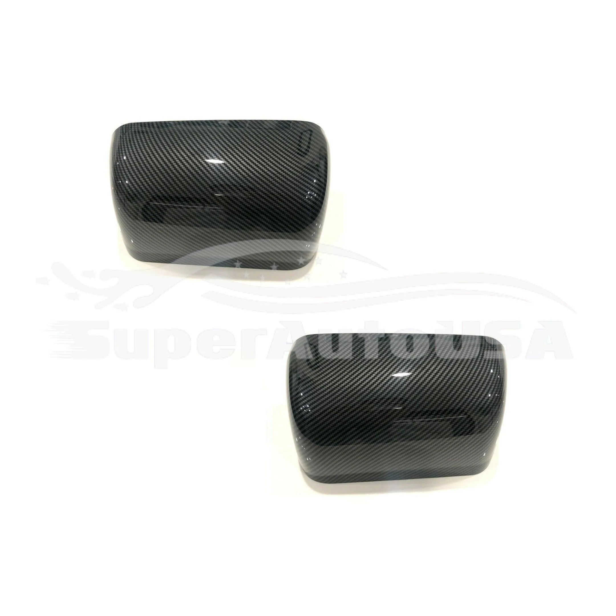 Fits 2008-2015 Ford F250 F350 F450 Rear View Mirror Covers Overlay (Carbon Fiber Print) - Image 3