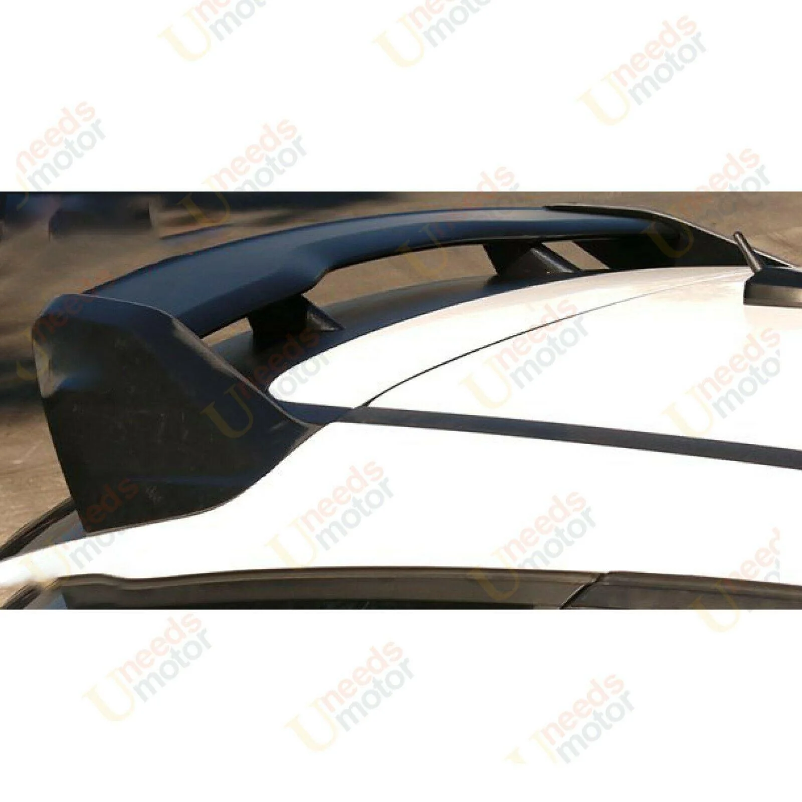 Fit 2012-2018 Ford Focus Hatchback RS Style Rear Roof Wing Spoiler (Unpainted / Matte Black) - Image 3
