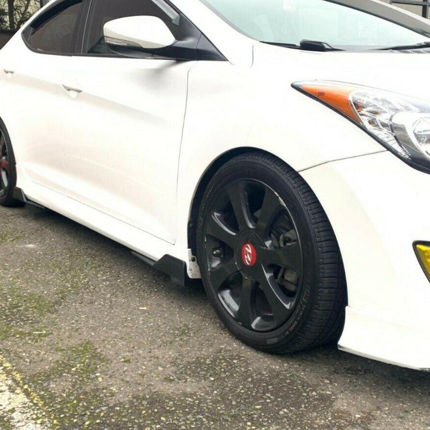 Fit 2008-2020 Ford Fusion Black Side Skirts Splitter Spoiler Diffuser Wings - Image 7