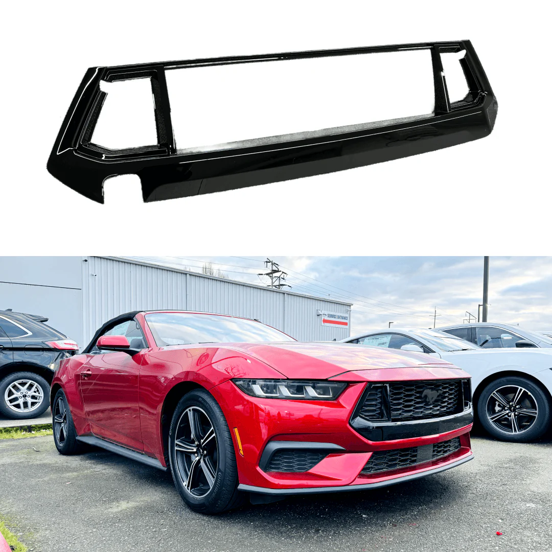 Fits Ford Mustang EcoBoost 2024-2025Up GT Style Front Bumper Upper Grille Mesh Insert Assembly Replacement Accessories