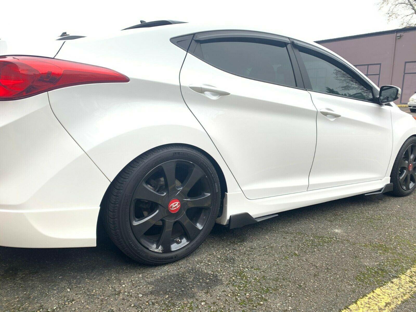 Fit 2008-2020 Honda Accord Black Side Skirts Splitter Spoiler Diffuser Wings - Image 2