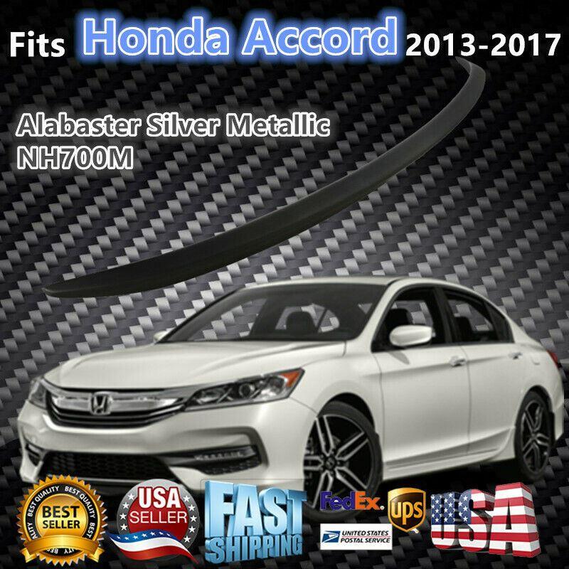 Fit 2013-2017 Honda Accord Alabaster Trunk Spoiler wing (Silver Metallic/NH700M) - Image 6