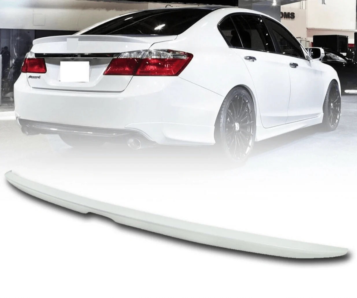 Fit 2013-2017 Honda Accord Rear Trunk Spoiler wing (White Orchid Pearl NH788P) - Image 8