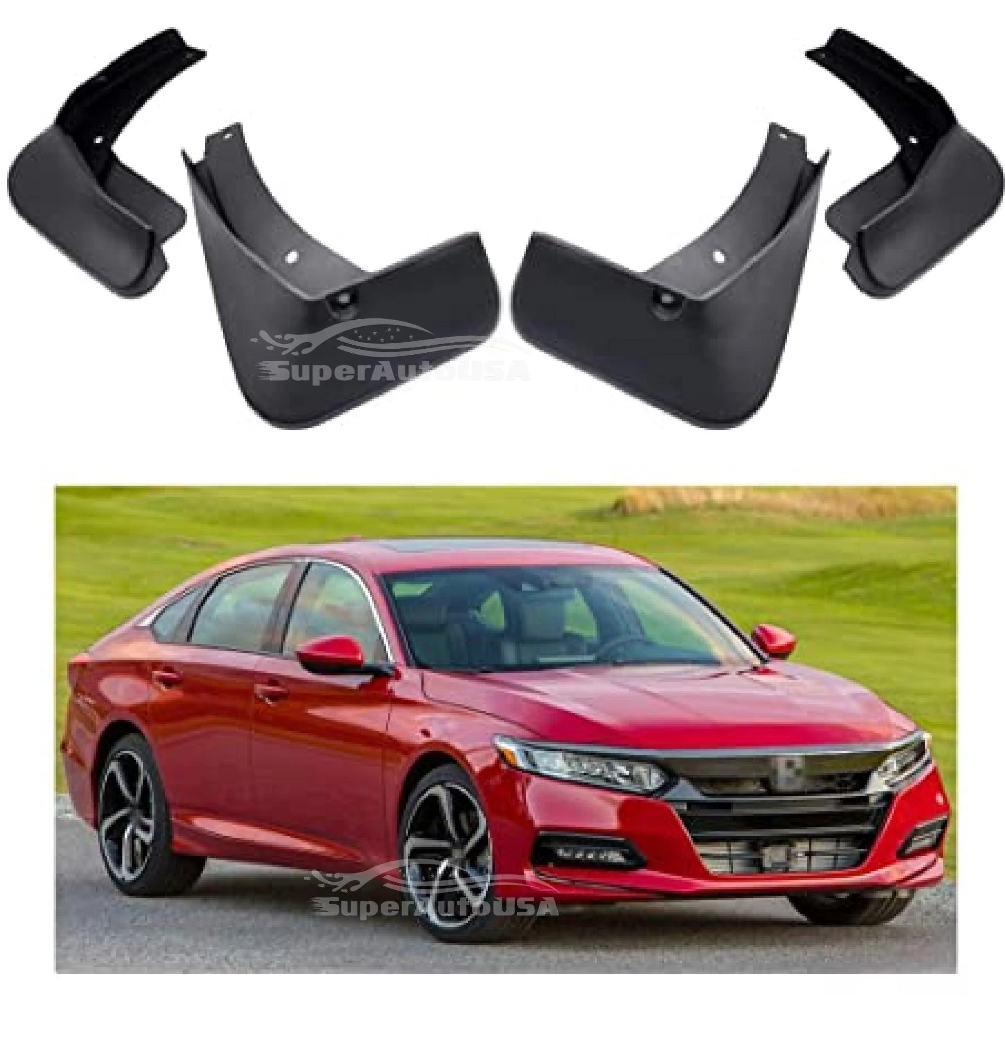 Fit 2014-2017 Honda Accord Mud Flap Mud Splash Guard Protector Fender