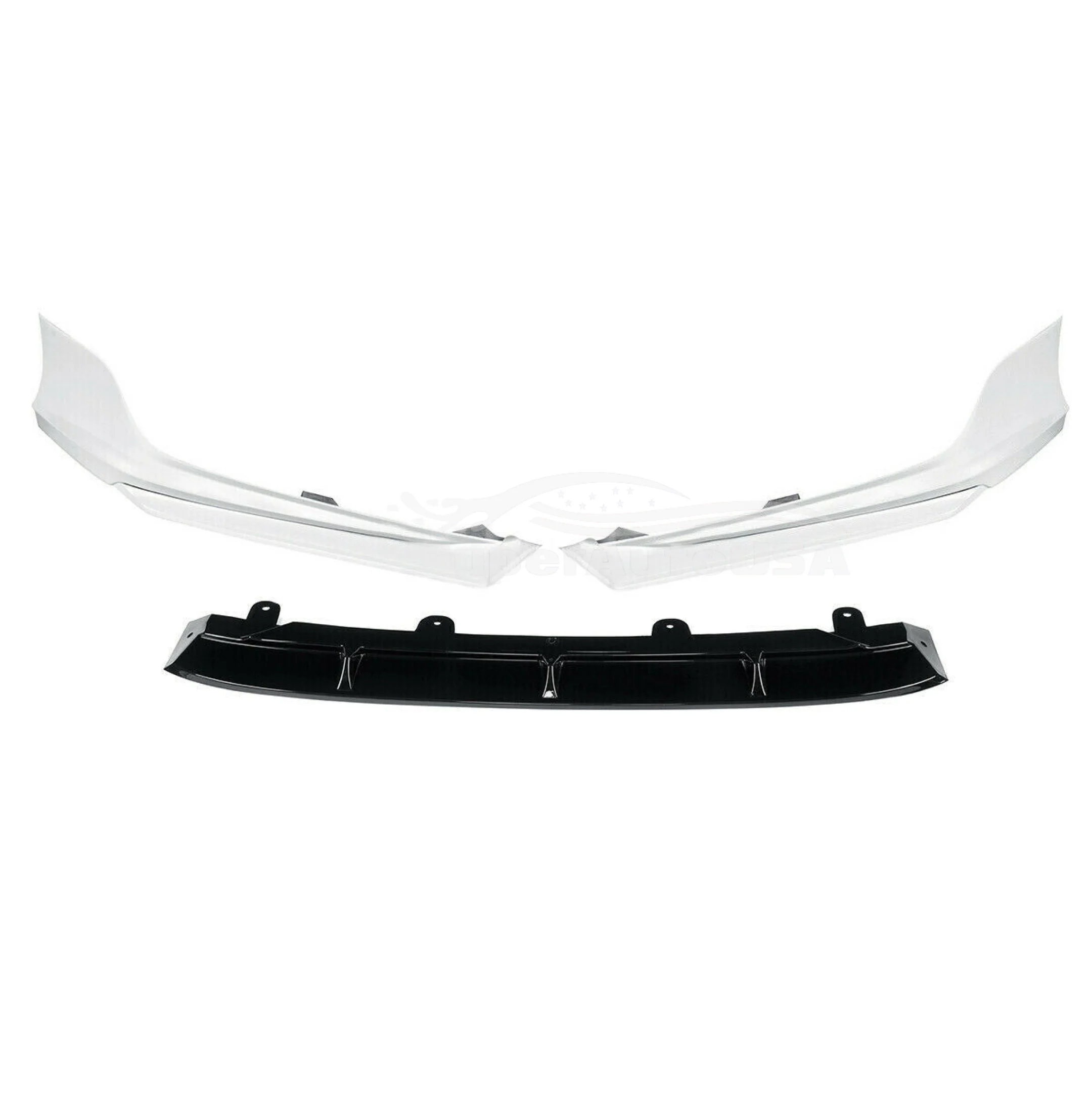 Fits 2018-2023 Honda Accord Front Bumper Lip Car Spoiler (Gloss Black and White) - Image 3