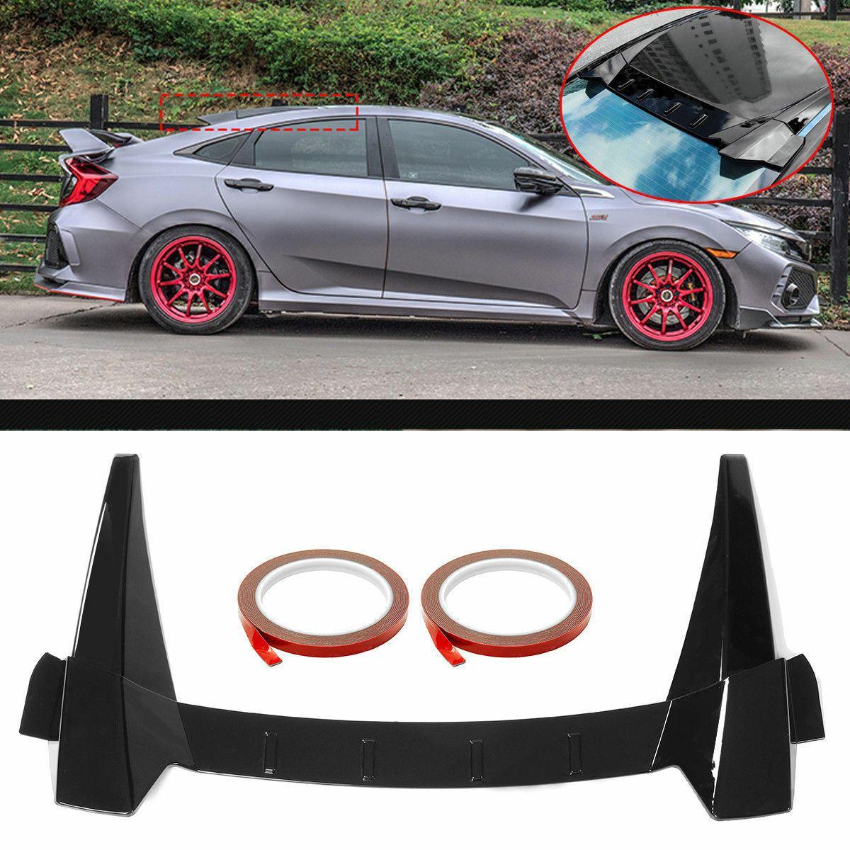 Fit 2016-2021 Honda CIVIC 10th Sedan Roof Vortex Generators (Gloss Black) - Image 5