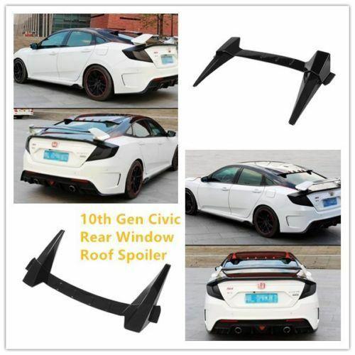 Fit 2016-2021 Honda CIVIC 10th Sedan Roof Vortex Generators (Gloss Black) - Image 9