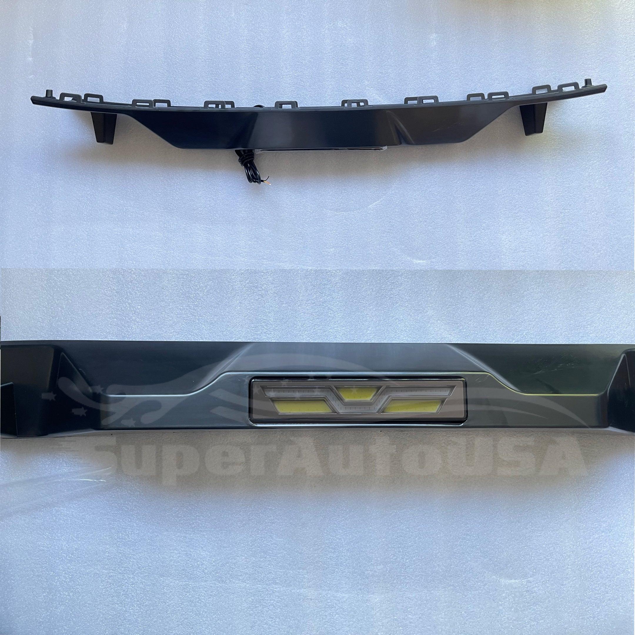 Fits 2016-2021 Honda Civic Hatchback Rear Diffuser LED Brake Light Extension (Unpainted Black) - Image 6