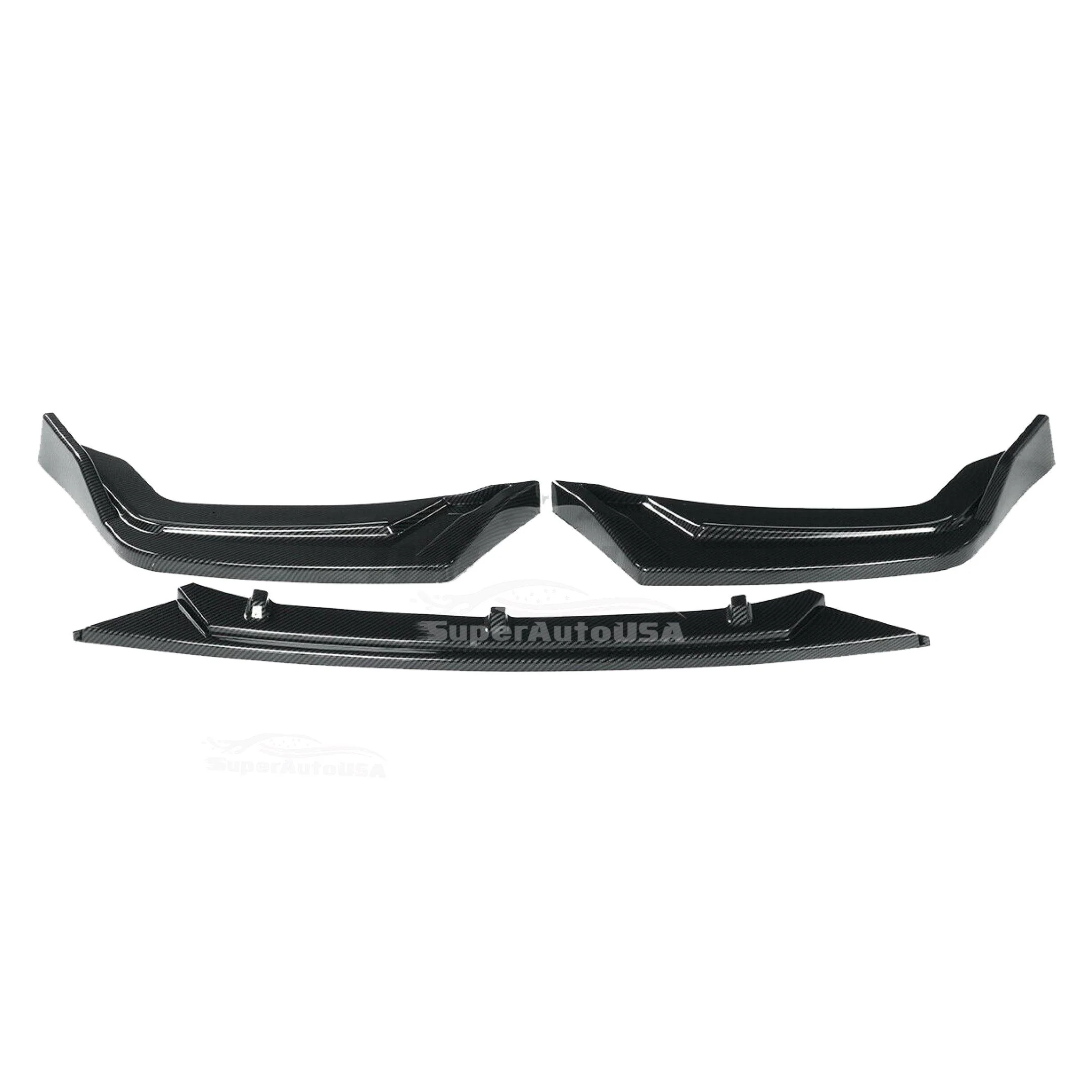 Fits 2017-2021 Honda CIVIC Hatchback Si Front Bumper Lip Spoiler (Carbon Fiber Print) - Image 4