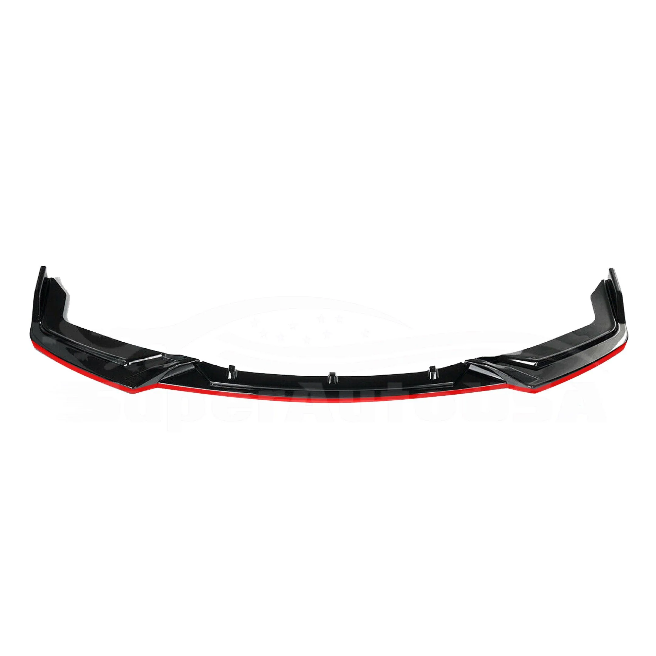 Fits 2017-2021 Honda CIVIC Hatchback Si Red Trim Performance Front Bumper Lip - Image 2