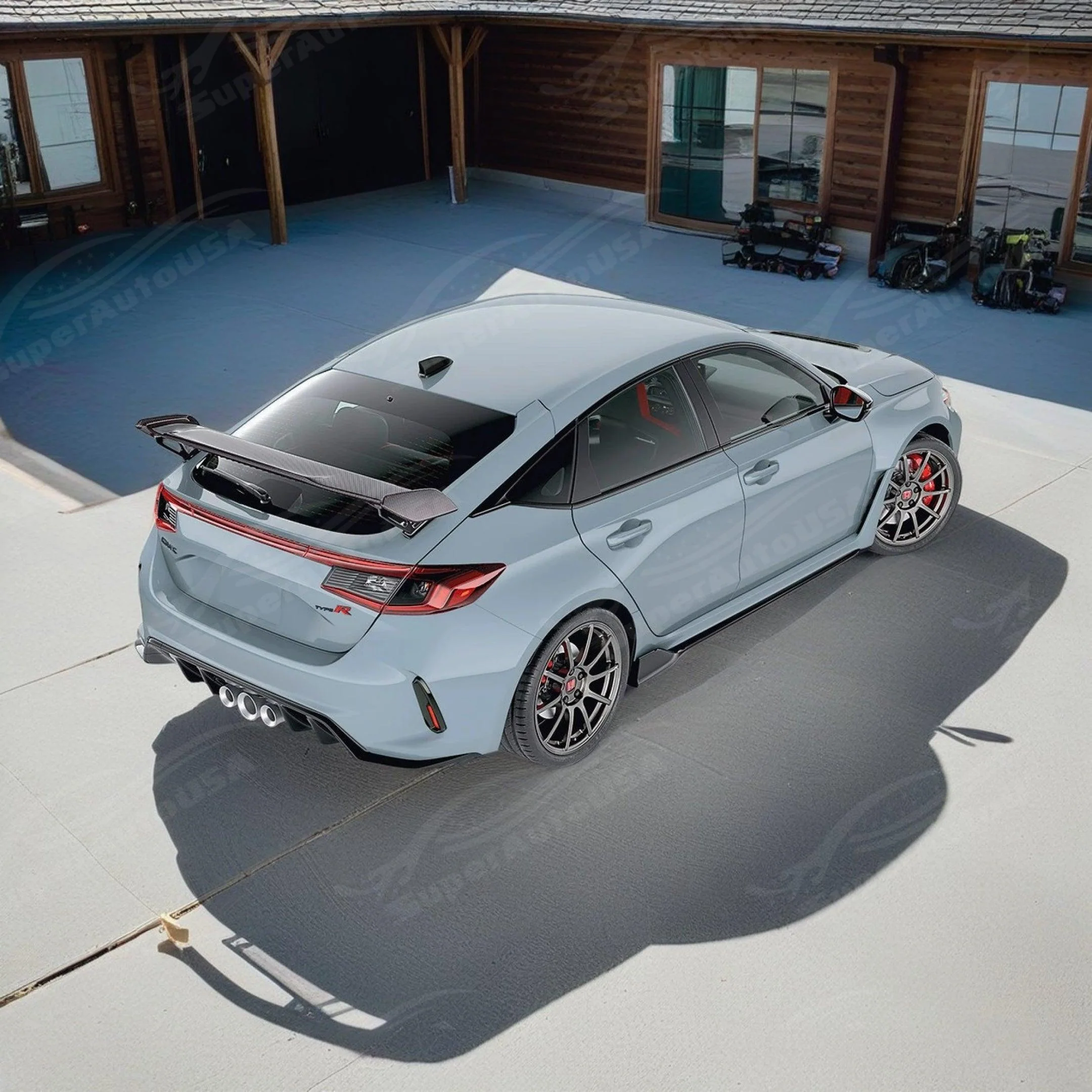 Fits Honda Civic Type R FL5 2023-2025 Real Carbon Fiber Rear Spoiler Wing - Image 8