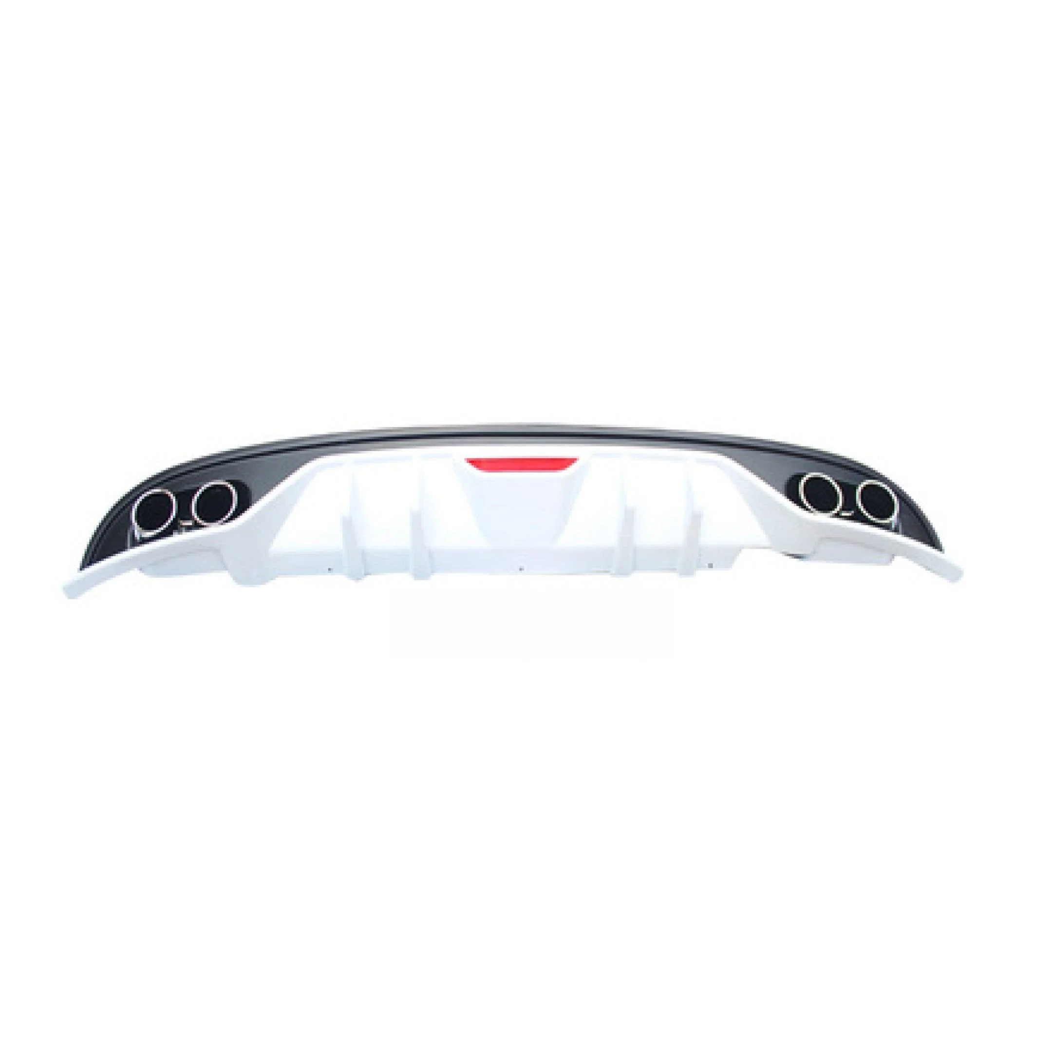 For Hyundai Elantra 2016-2018 Rear Bumper Lip Diffuser Body kit LED (Black and White) - Image 4