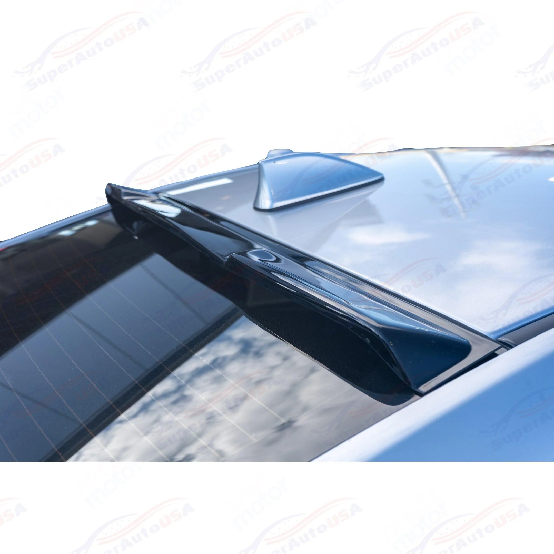 Fits Hyundai Elantra 2017-2020 Gloss Black Rear Roof Window Spoiler Wing - Image 7