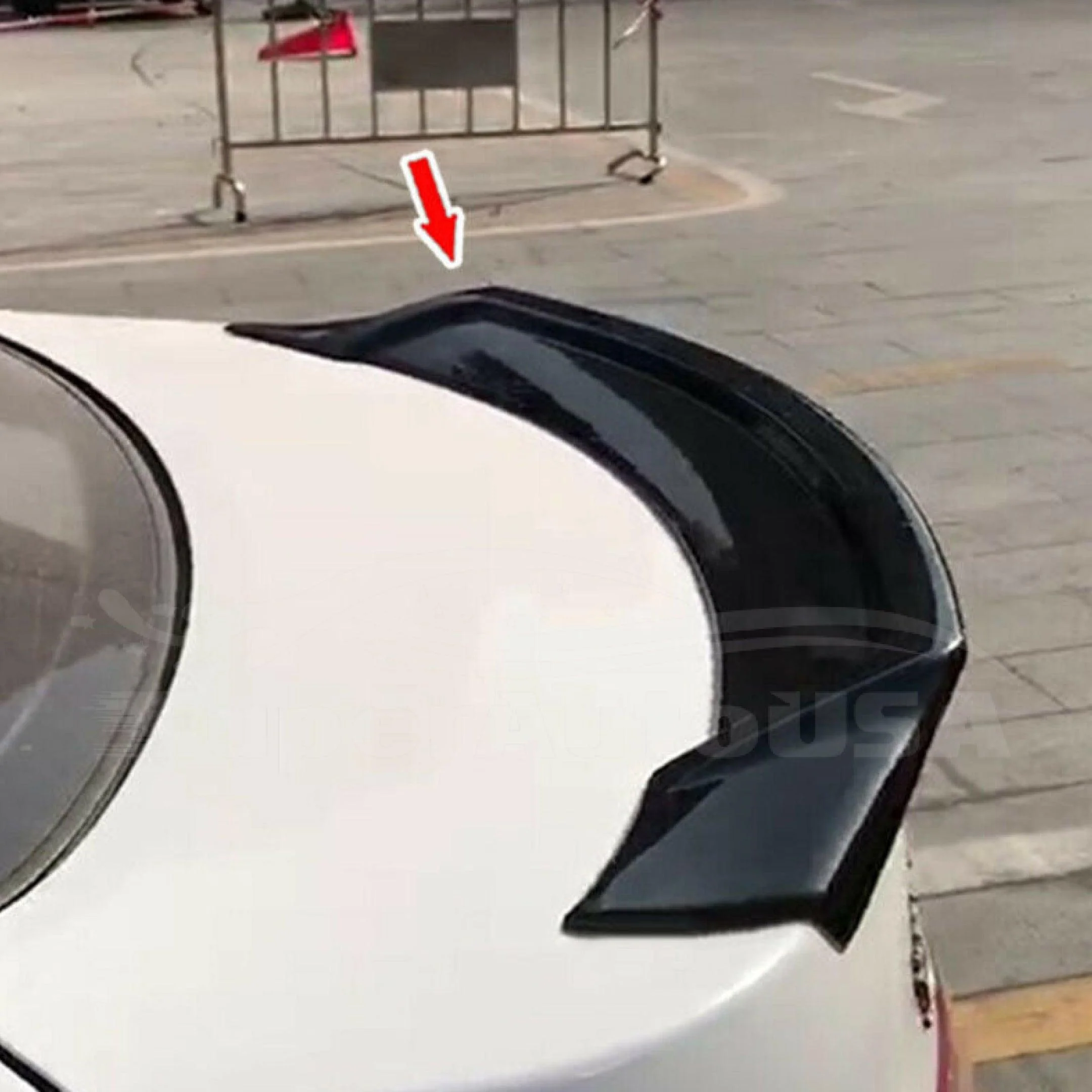 For Hyundai Elantra 2017-2020 JDM Mugen Rear Trunk Wing Spoiler (Unpainted / Matte Black) - Image 3