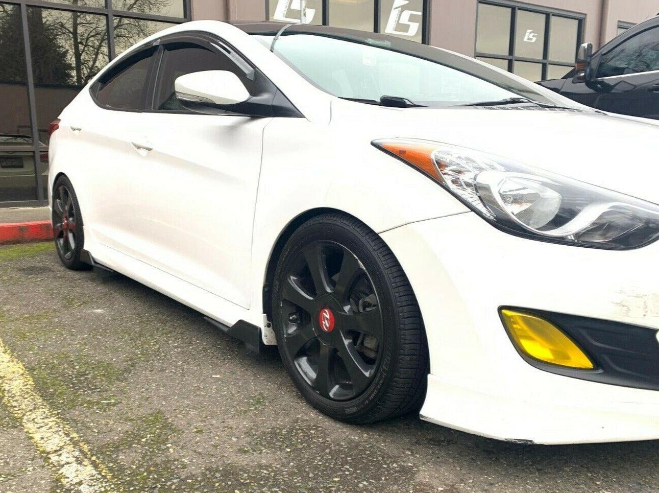 For Hyundai Sonata 2008-2020 Black Side Skirts Splitter Spoiler Diffuser Wing - Image 3