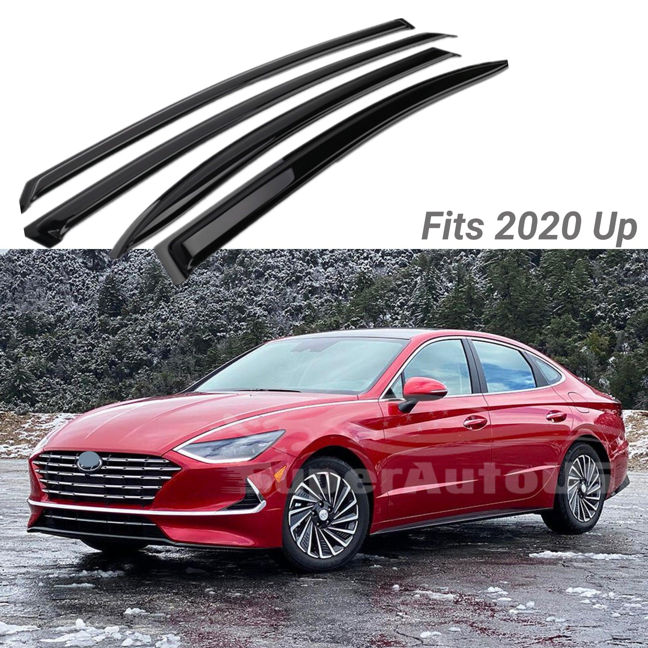 For Hyundai Sonata 2020 up Out-Channel Vent Window Visors Rain Sun Wind Guards Shade Deflectors - Image 2