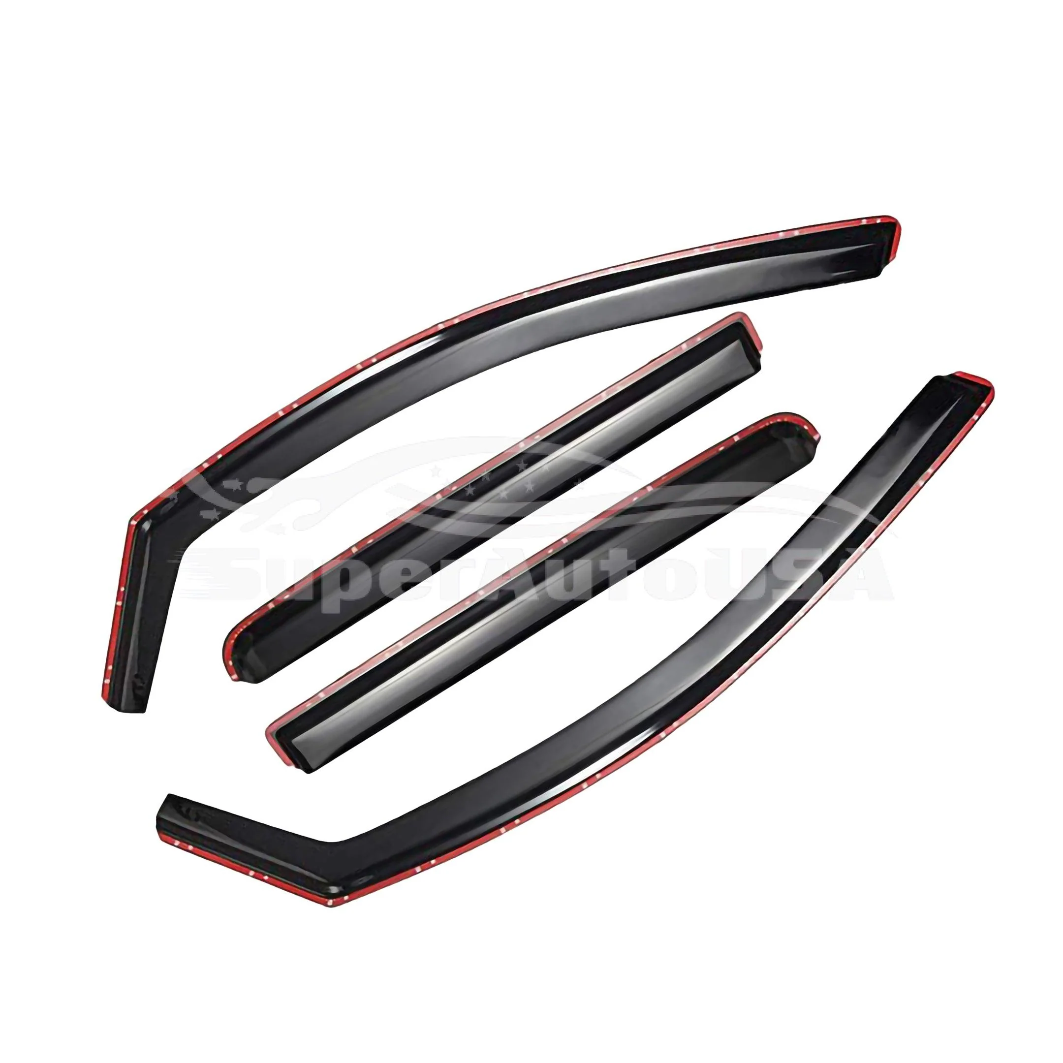 Fit 2018-2022 Subaru Impreza Sedan In-Channel Vent Window Visors Rain Sun Wind Guards Shade Deflectors - Image 3